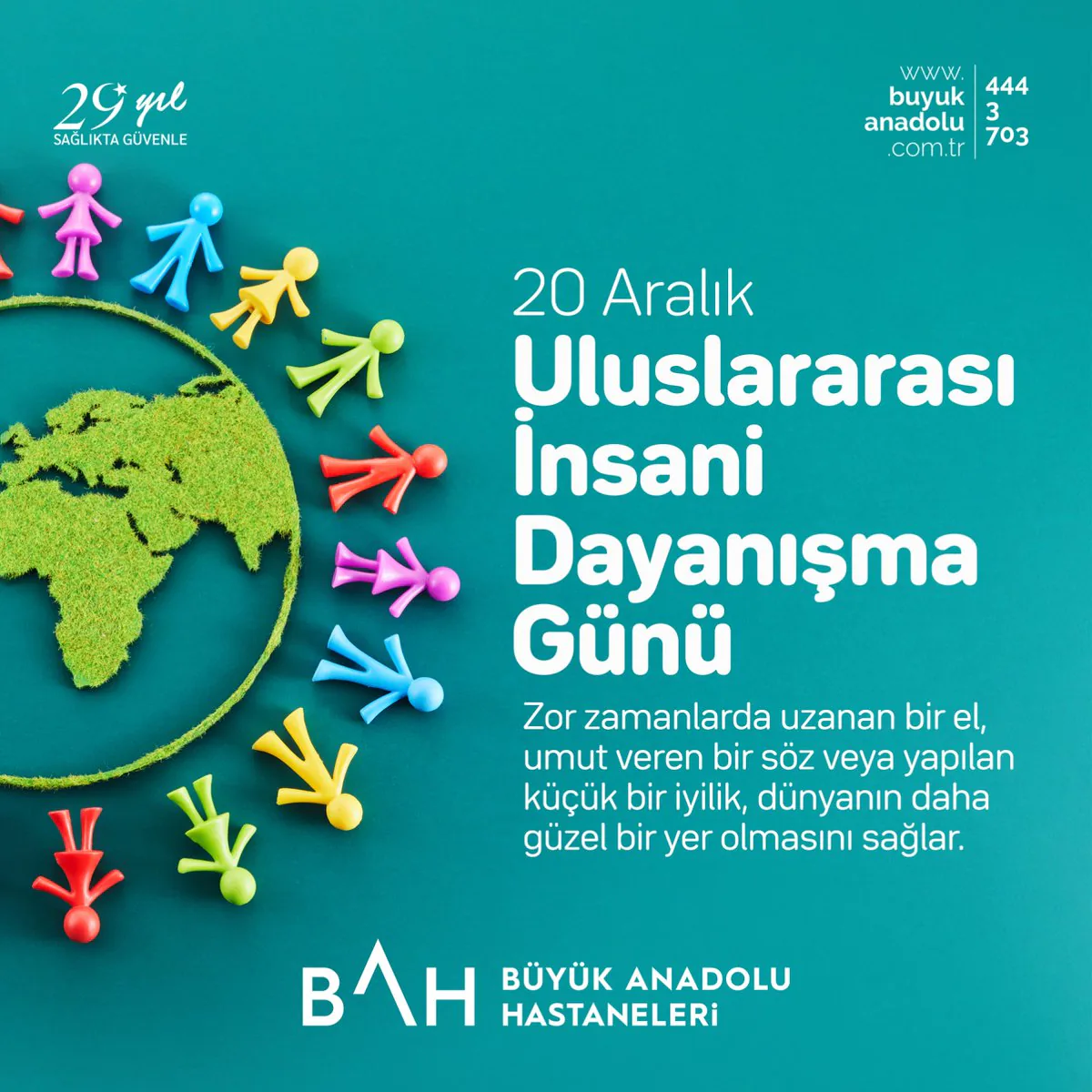 Dayanışma Günü: İnsanlık Adına Bir Araya Gelme ve Destek Olma Dayanışma Günü: İnsanlık Adına Bir Araya Gelme ve Destek Olma