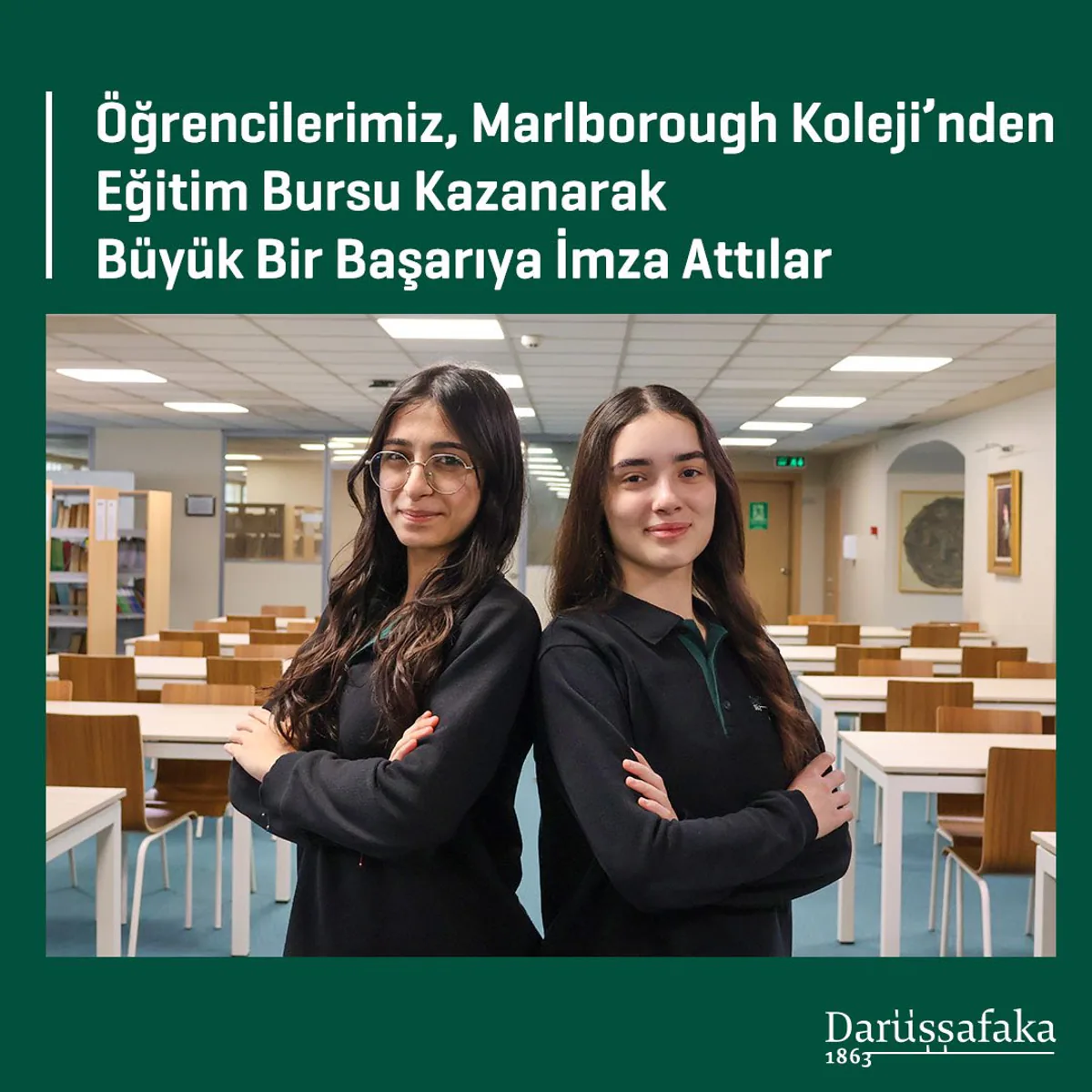 Darüşşafaka Belinay ve Defne'yi Başarılarından Dolayı Tebrik Etti Darüşşafaka Belinay ve Defne'yi Başarılarından Dolayı Tebrik Etti