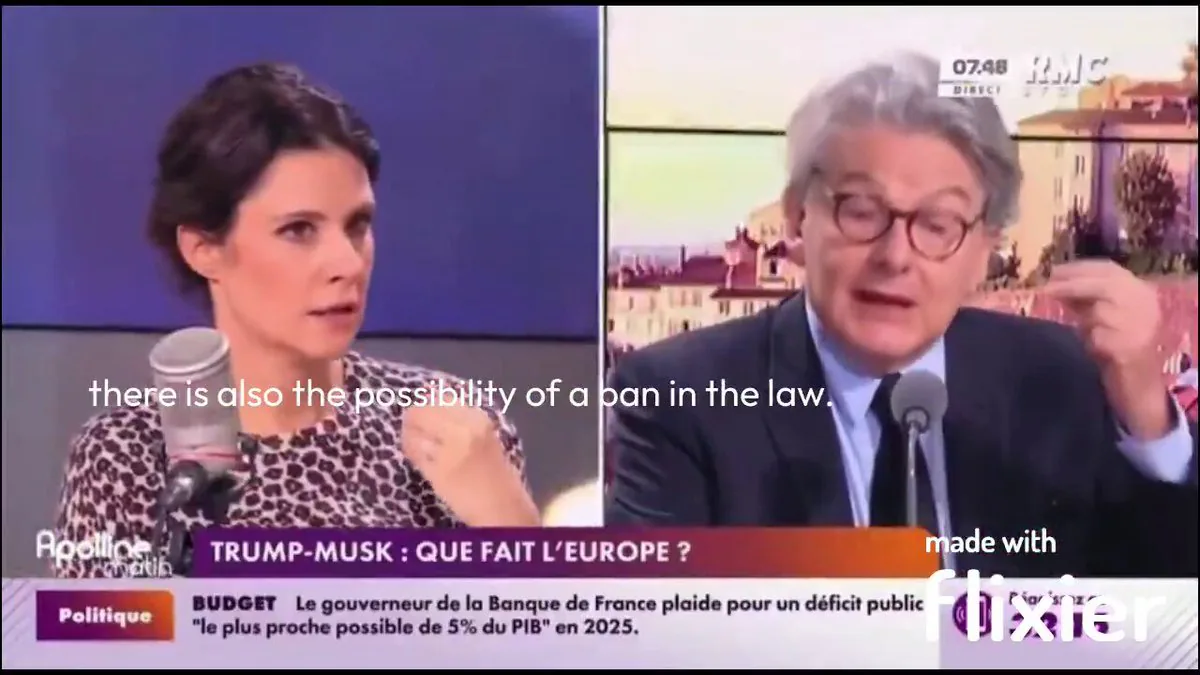 Thierry Breton, Elon Musk'ın Sosyal Medya Platformu X'i Avrupa'da Yasaklama Çağrısında Bulundu Thierry Breton, Elon Musk'ın Sosyal Medya Platformu X'i Avrupa'da Yasaklama Çağrısında Bulundu