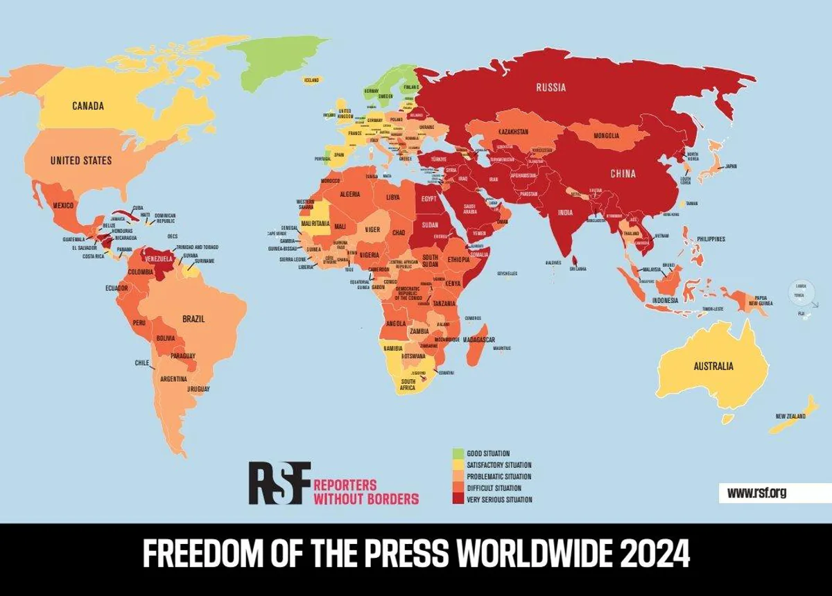 2024 Dünya Basın Özgürlüğü Endeksi 2024 Dünya Basın Özgürlüğü Endeksi