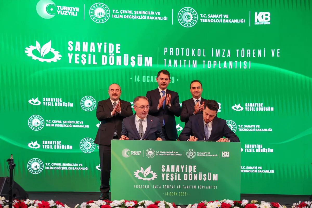 Türkiye, Sanayide Yeşil Dönüşüm Protokolü'nü İmzaladı Türkiye, Sanayide Yeşil Dönüşüm Protokolü'nü İmzaladı