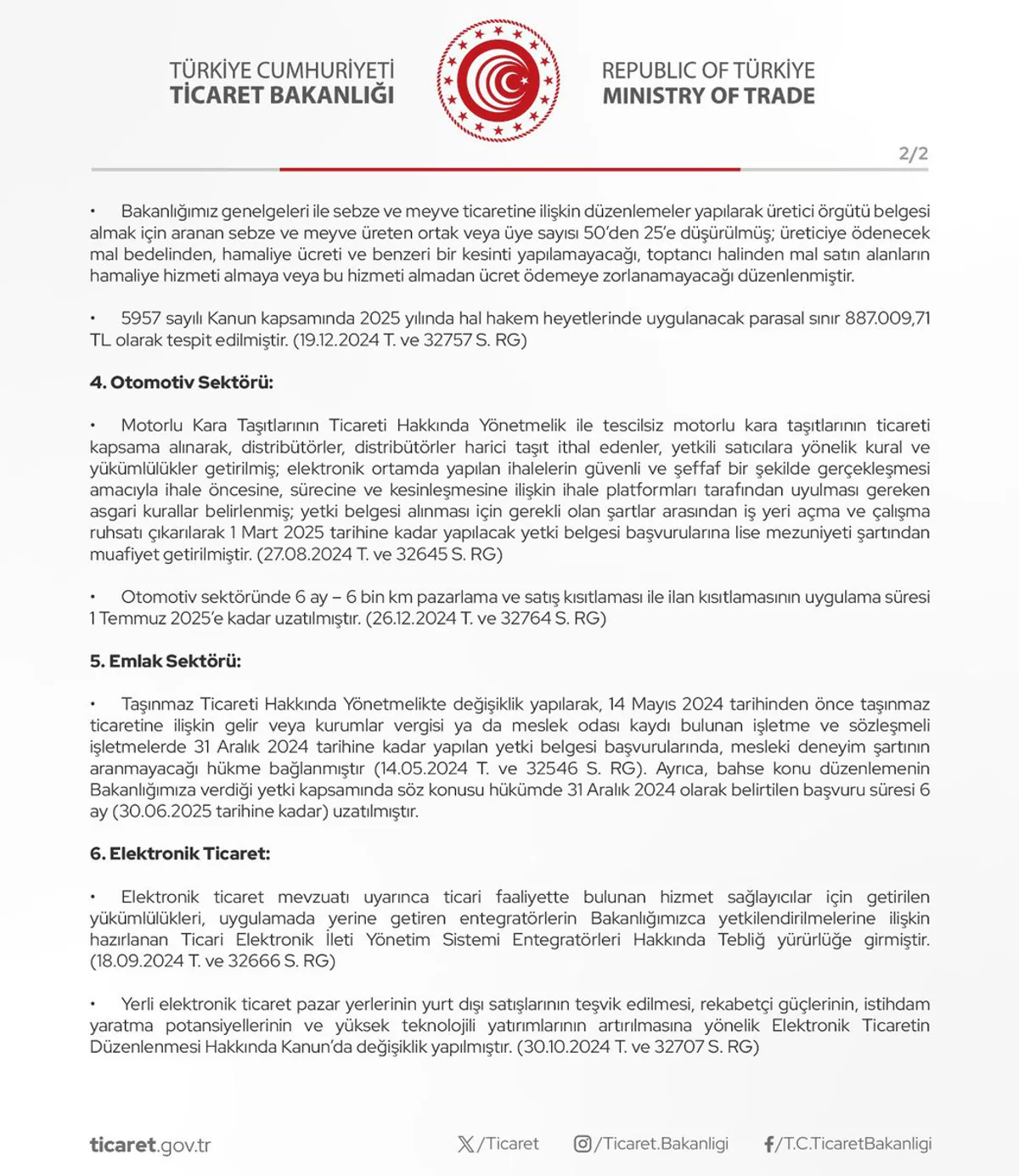 2024 Yılında İç Ticaret Düzenlemeleri Yürürlüğe Giriyor 2024 Yılında İç Ticaret Düzenlemeleri Yürürlüğe Giriyor