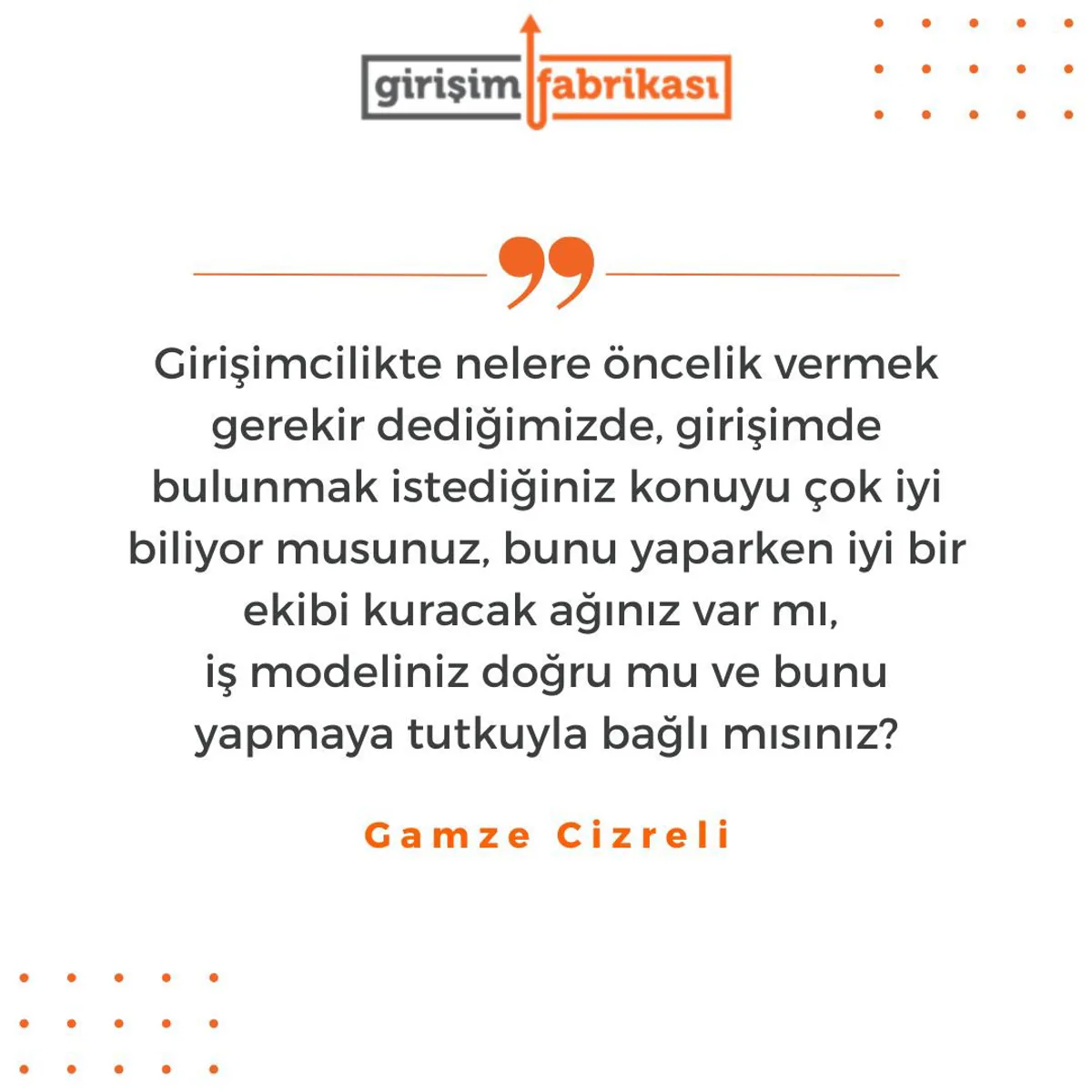 Gamze Cizreli: Girişimcilikte Güçlü Ekip ve Net İş Modeli Önemli Gamze Cizreli: Girişimcilikte Güçlü Ekip ve Net İş Modeli Önemli