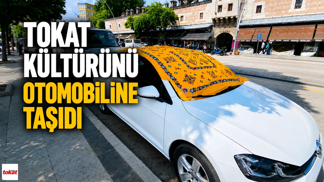 Tokat'ta Sıra Dışı Görüntü: Geleneksel Sofra Bezini Otomobiline Serdi Tokat'ta Sıra Dışı Görüntü: Geleneksel Sofra Bezini Otomobiline Serdi