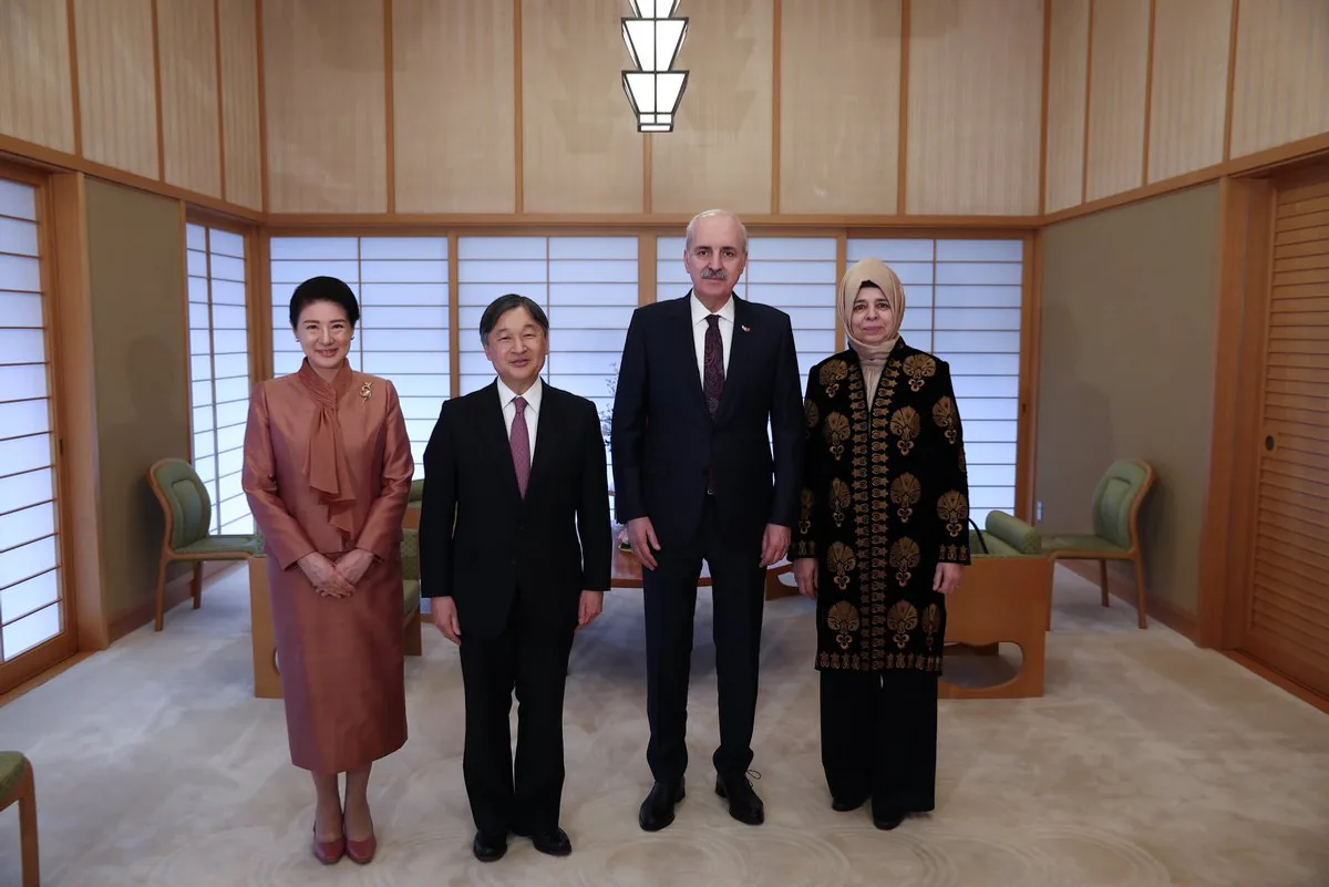 TBMM Başkanı Numan Kurtulmuş, Japonya İmparatoru tarafından kabul edildi TBMM Başkanı Numan Kurtulmuş, Japonya İmparatoru tarafından kabul edildi