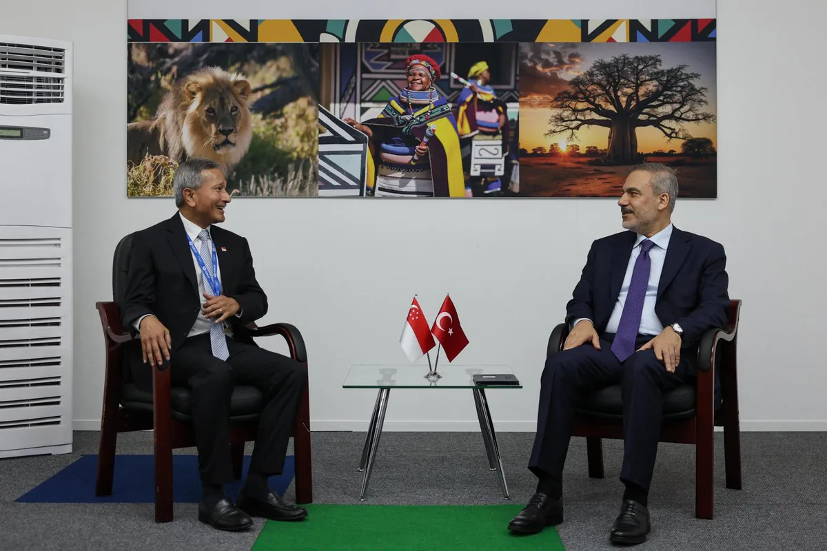 Bakan Fidan, G20 Marjında Singapur'la İkili İlişkileri Değerlendirdi Bakan Fidan, G20 Marjında Singapur'la İkili İlişkileri Değerlendirdi