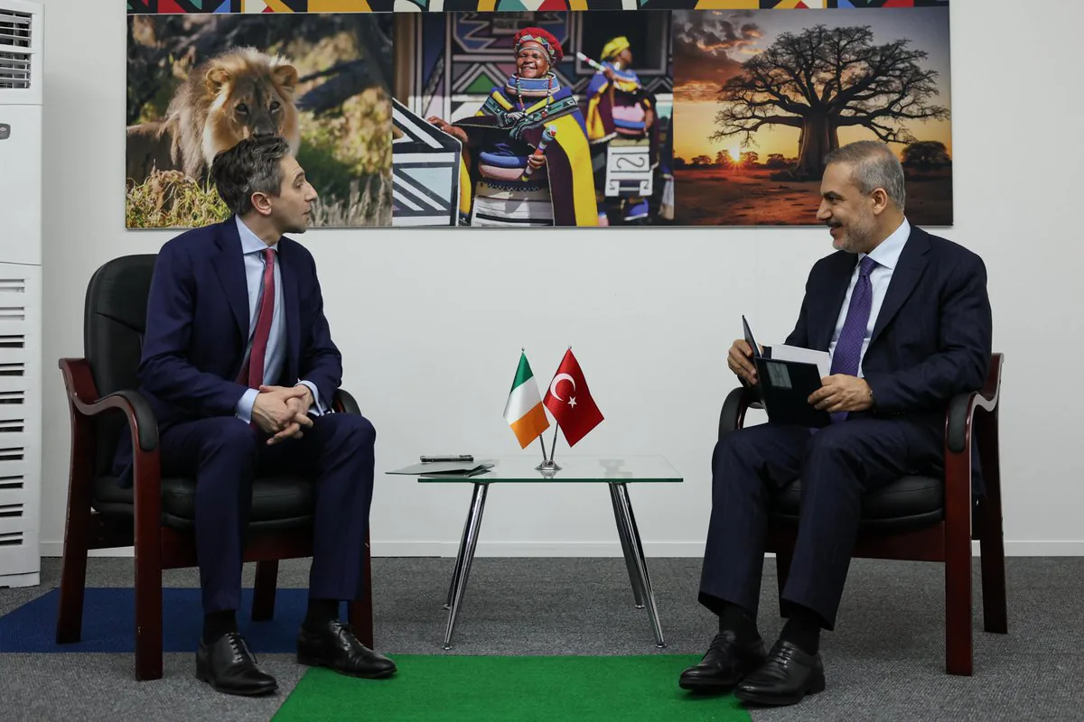 Bakanımız Hakan Fidan, G20 Toplantısında İrlanda ile İkili Görüşme Gerçekleştiriyor Bakanımız Hakan Fidan, G20 Toplantısında İrlanda ile İkili Görüşme Gerçekleştiriyor