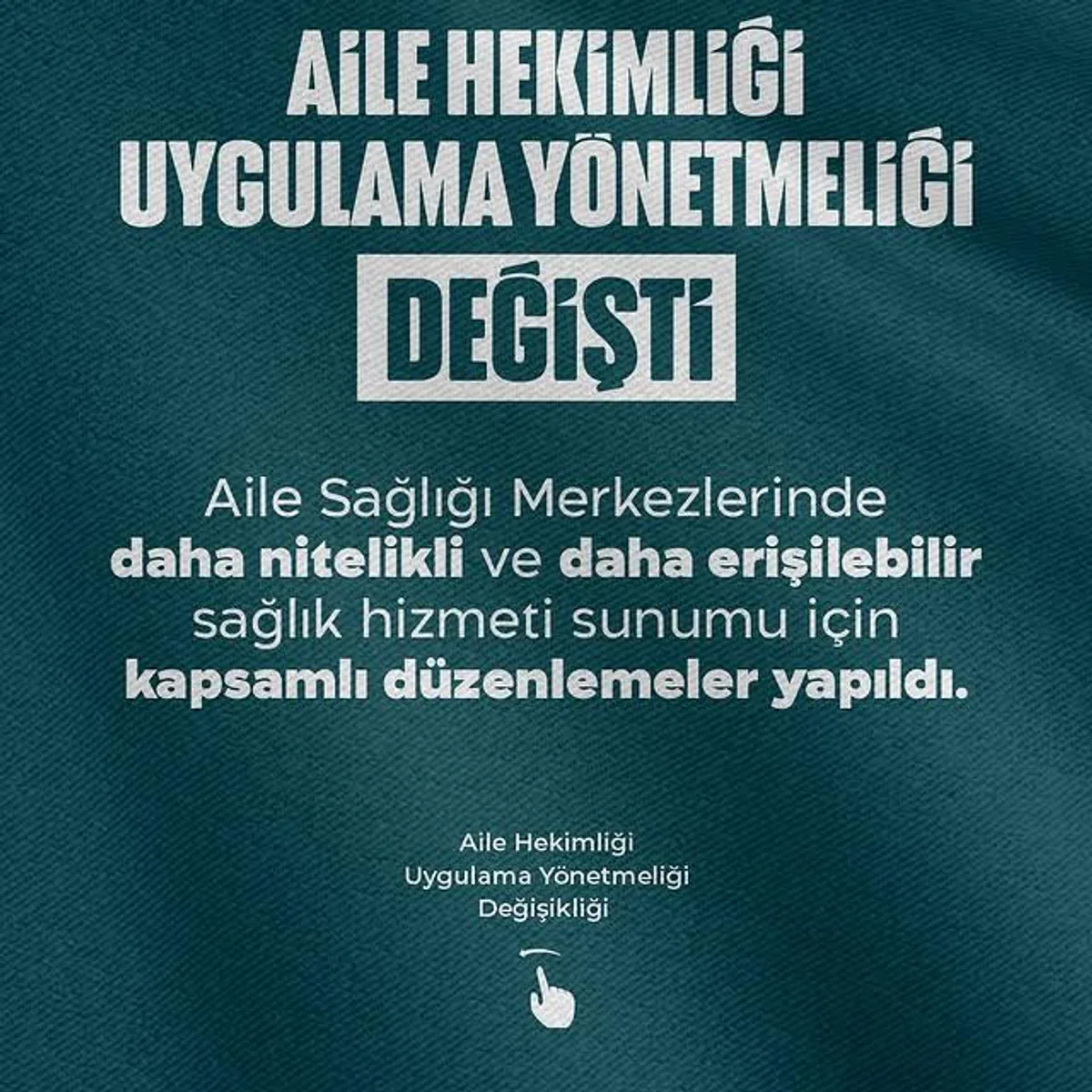 Aile Sağlık Merkezlerinde Yapı ve Hizmetlerde Yeni Düzenlemeler Aile Sağlık Merkezlerinde Yapı ve Hizmetlerde Yeni Düzenlemeler