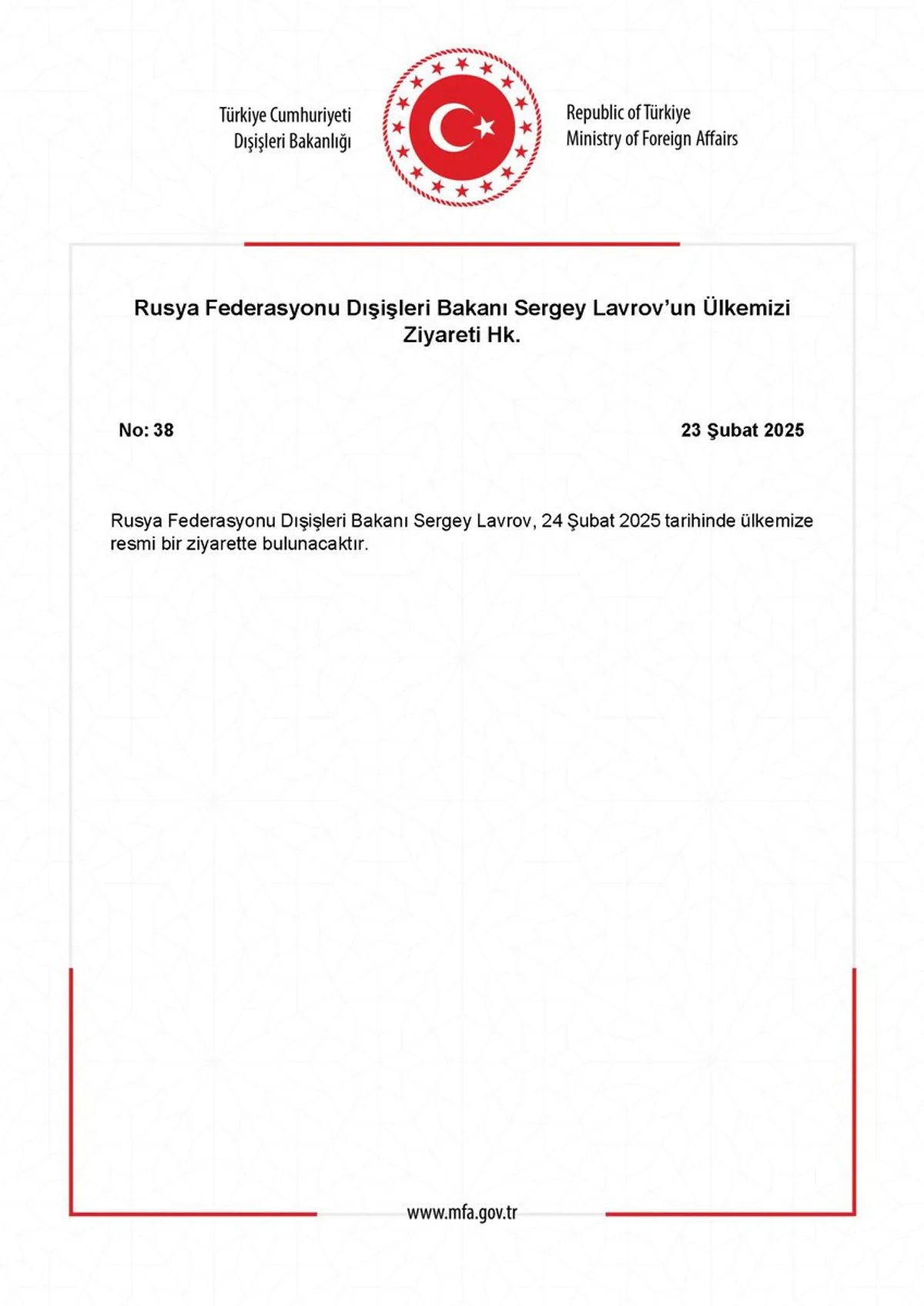 Rusya Federasyonu Dışişleri Bakanı Sergey Lavrov'un Türkiye Ziyareti: Diplomatik Görüşmeler ve Ortak Çıkarlar Rusya Federasyonu Dışişleri Bakanı Sergey Lavrov'un Türkiye Ziyareti: Diplomatik Görüşmeler ve Ortak Çıkarlar
