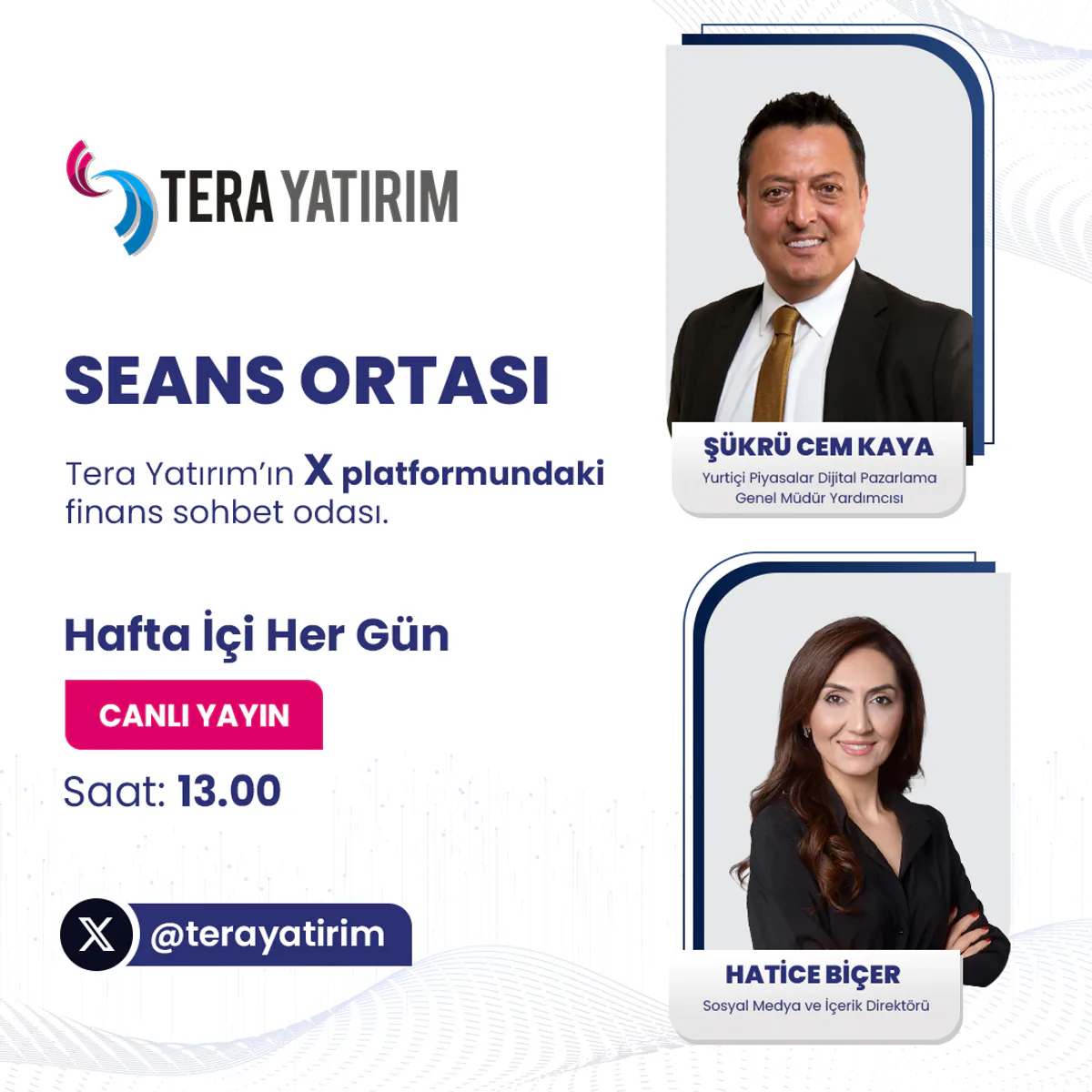 Tera Yatırım, X Platformunda Finans Sohbetleri Düzenliyor Tera Yatırım, X Platformunda Finans Sohbetleri Düzenliyor