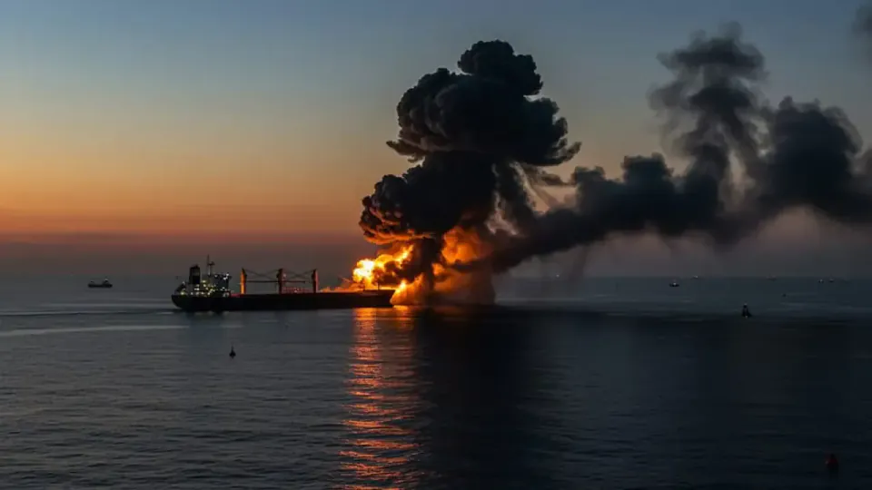 İran Devrim Muhafızları: Hürmüz Boğazı'nda izinsiz geçişte tanker mayına çarptı görseli