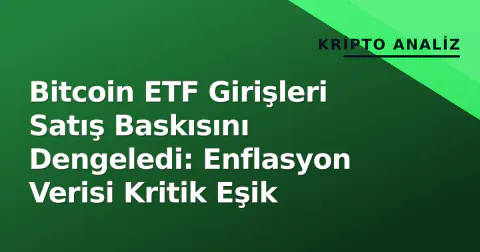 Bitcoin ETF Girişleri Satış Baskısını Dengeledi: Enflasyon Verisi Kritik Eşik
