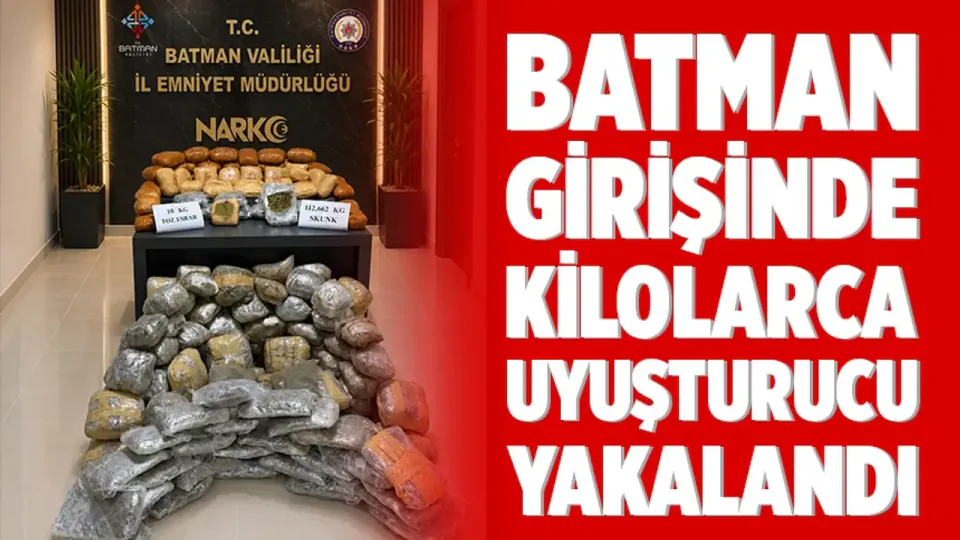 Batman Sınırında Dev Narkotik Operasyonu: 122 Kilodan Fazla Uyuşturucu Ele Geçirildi görseli