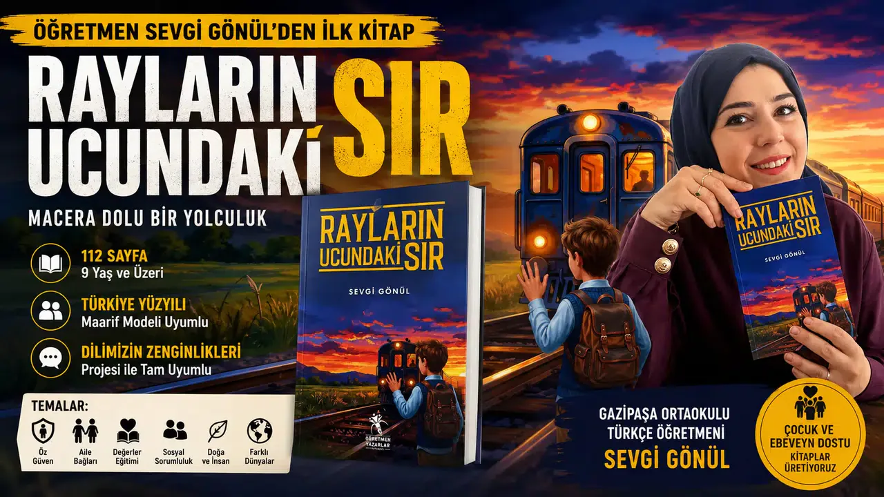 Öğretmen Sevgi Gönül'den Yeni Çocuk Romanı: Rayların Ucundaki Sır Öğretmen Sevgi Gönül'den Yeni Çocuk Romanı: Rayların Ucundaki Sır