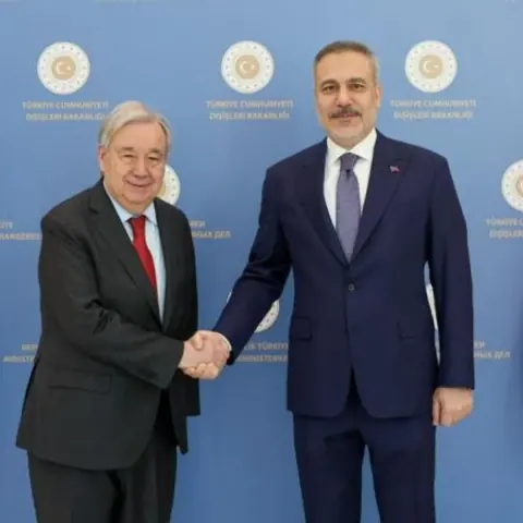 Dışişleri Bakanı Hakan Fidan, BM Genel Sekreteri Guterres ile Görüşme Gerçekleştirdi