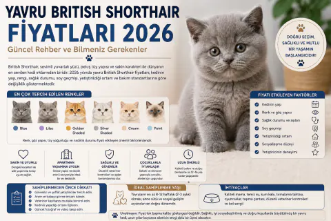 Yavru British Shorthair Fiyatları 2026: Güncel Fiyat Aralığı ve Satın Alma Rehberi