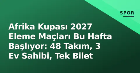 Afrika Kupası 2027 Eleme Maçları Bu Hafta Başlıyor: 48 Takım, 3 Ev Sahibi, Tek Bilet