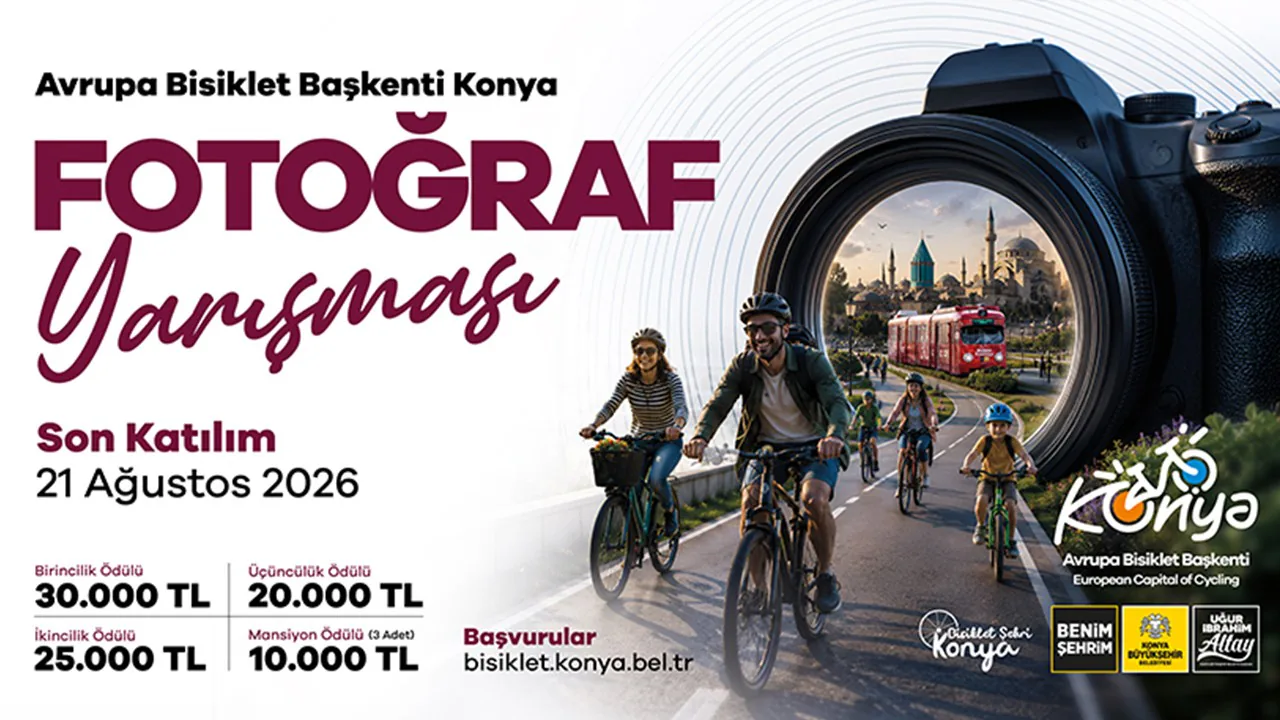 Konya Büyükşehir Belediyesi'nden Ödüllü Fotoğraf Yarışması: Son Gün 21 Ağustos Konya Büyükşehir Belediyesi'nden Ödüllü Fotoğraf Yarışması: Son Gün 21 Ağustos