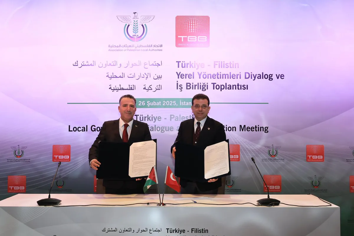 İstanbul Büyükşehir Belediyesi, Filistin Yerel Yönetimleriyle Güçlü İşbirliği Anlaşması Imzaladı İstanbul Büyükşehir Belediyesi, Filistin Yerel Yönetimleriyle Güçlü İşbirliği Anlaşması Imzaladı