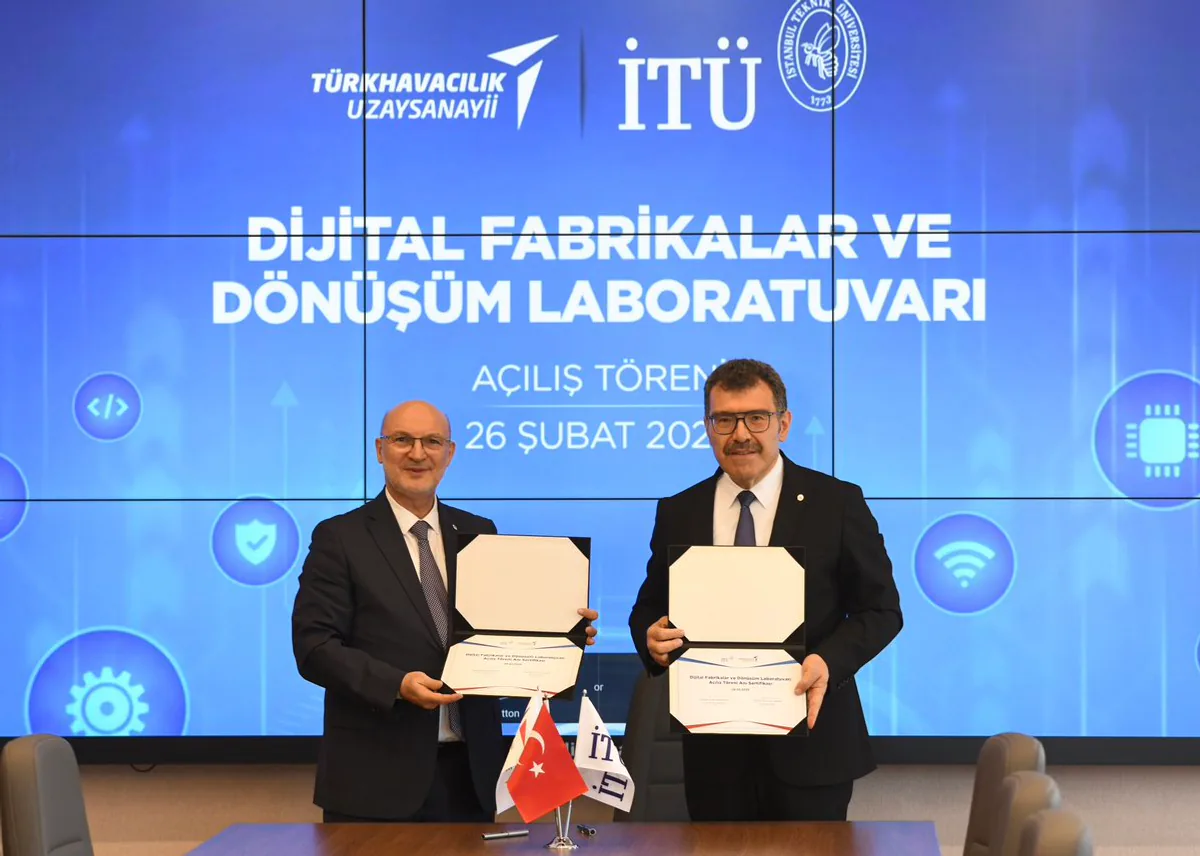 TUSAŞ ile İTÜ: Dijital Fabrikalar ve Dönüşüm Laboratuvarı Açıldı TUSAŞ ile İTÜ: Dijital Fabrikalar ve Dönüşüm Laboratuvarı Açıldı