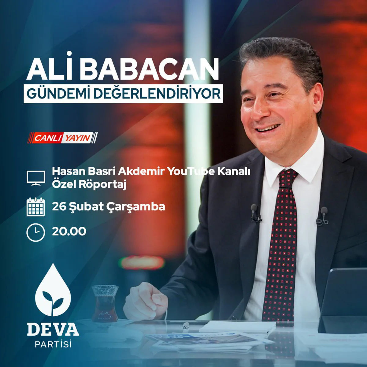 Deva Partisi Genel Başkanı Ali Babacan, Gelecek Yönelimini Saptadı: Programda Gündem Değerlendirildi Deva Partisi Genel Başkanı Ali Babacan, Gelecek Yönelimini Saptadı: Programda Gündem Değerlendirildi