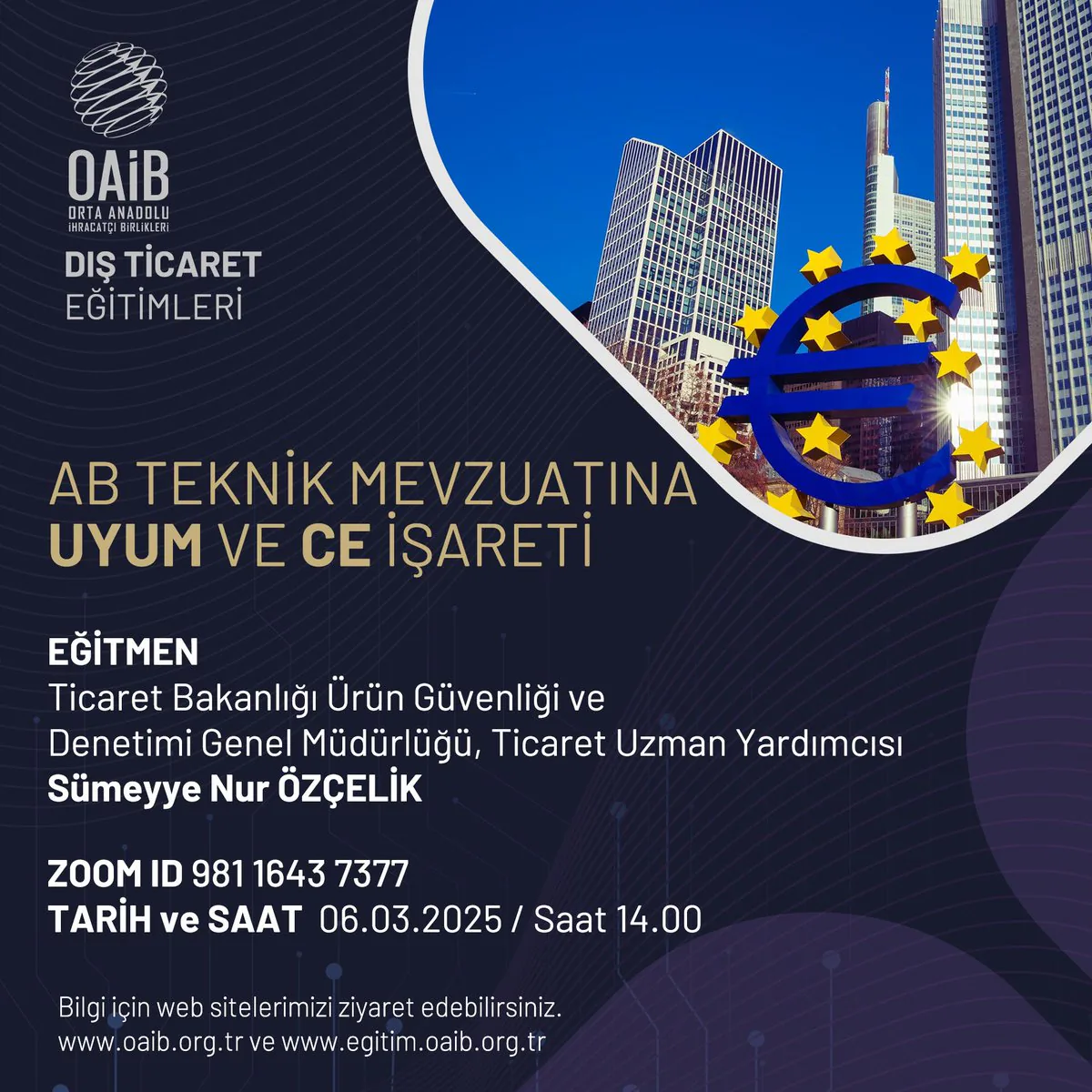 AB Teknik Mevzuatına Uyum ve CE İşareti Eğitimi: Ticaret Bakanlığı'nın Yeni Girişimi AB Teknik Mevzuatına Uyum ve CE İşareti Eğitimi: Ticaret Bakanlığı'nın Yeni Girişimi