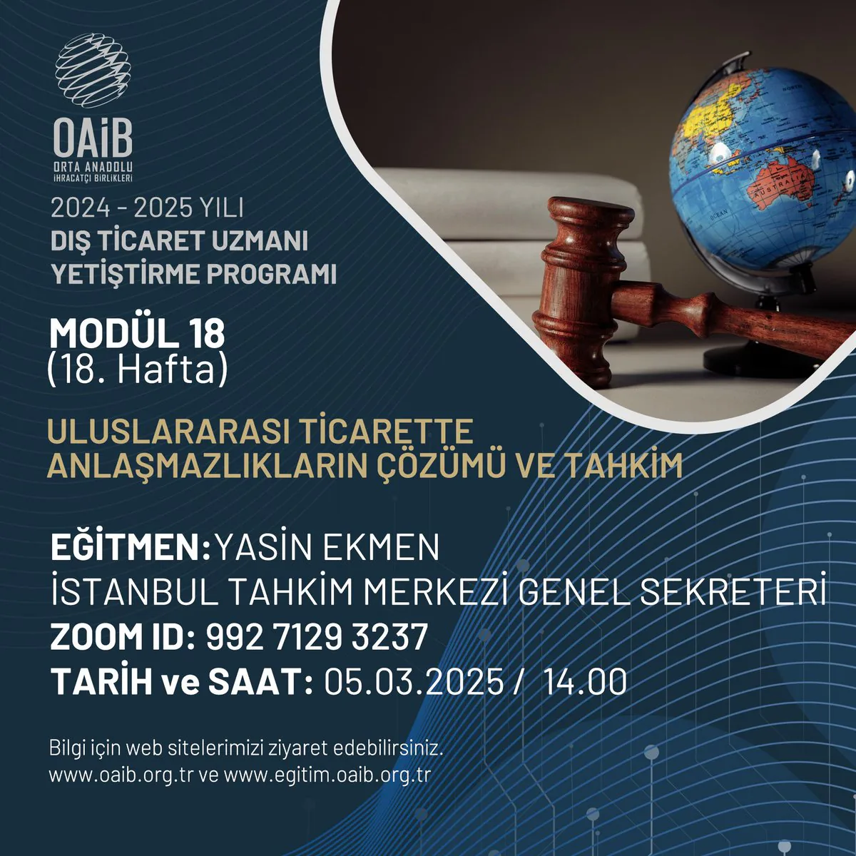 İstanbul'da Uluslararası Ticaret Anlaşmazlıklarının Çözümüne Dair Etkinlik İstanbul'da Uluslararası Ticaret Anlaşmazlıklarının Çözümüne Dair Etkinlik