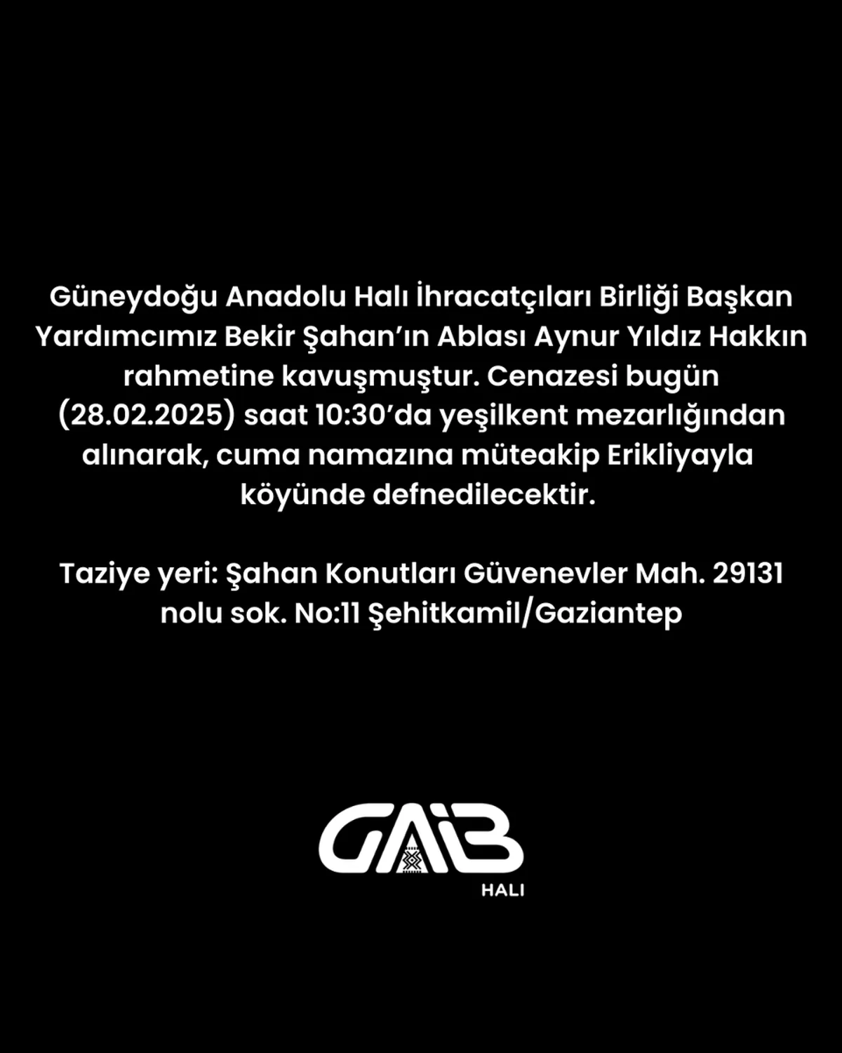 Güneydoğu Anadolu Halı İhracatçısı Bekir Şahan'ın Ailesi Tragik Kayıp Yaşamış Güneydoğu Anadolu Halı İhracatçısı Bekir Şahan'ın Ailesi Tragik Kayıp Yaşamış
