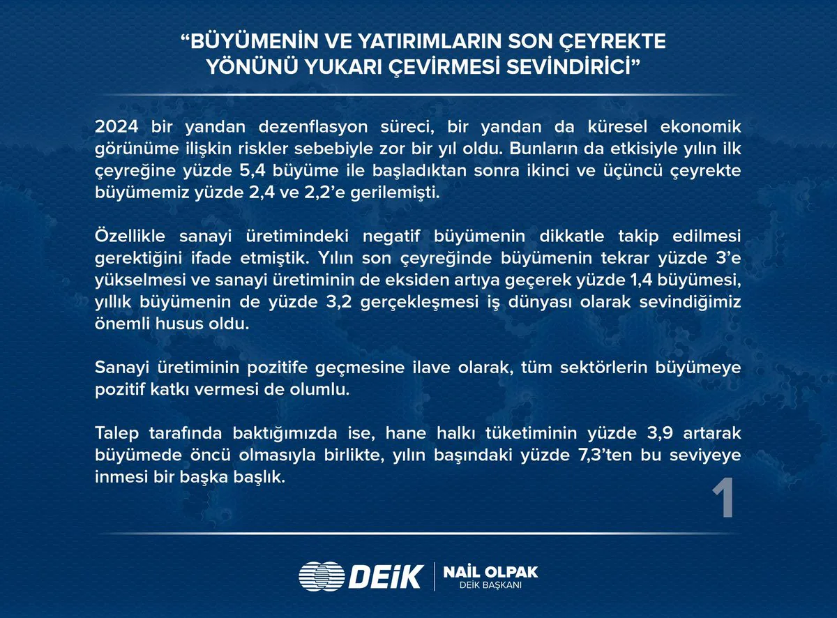 2024 Büyüme Verileri: Ekonomik Güçlenmenin İşaretleri 2024 Büyüme Verileri: Ekonomik Güçlenmenin İşaretleri