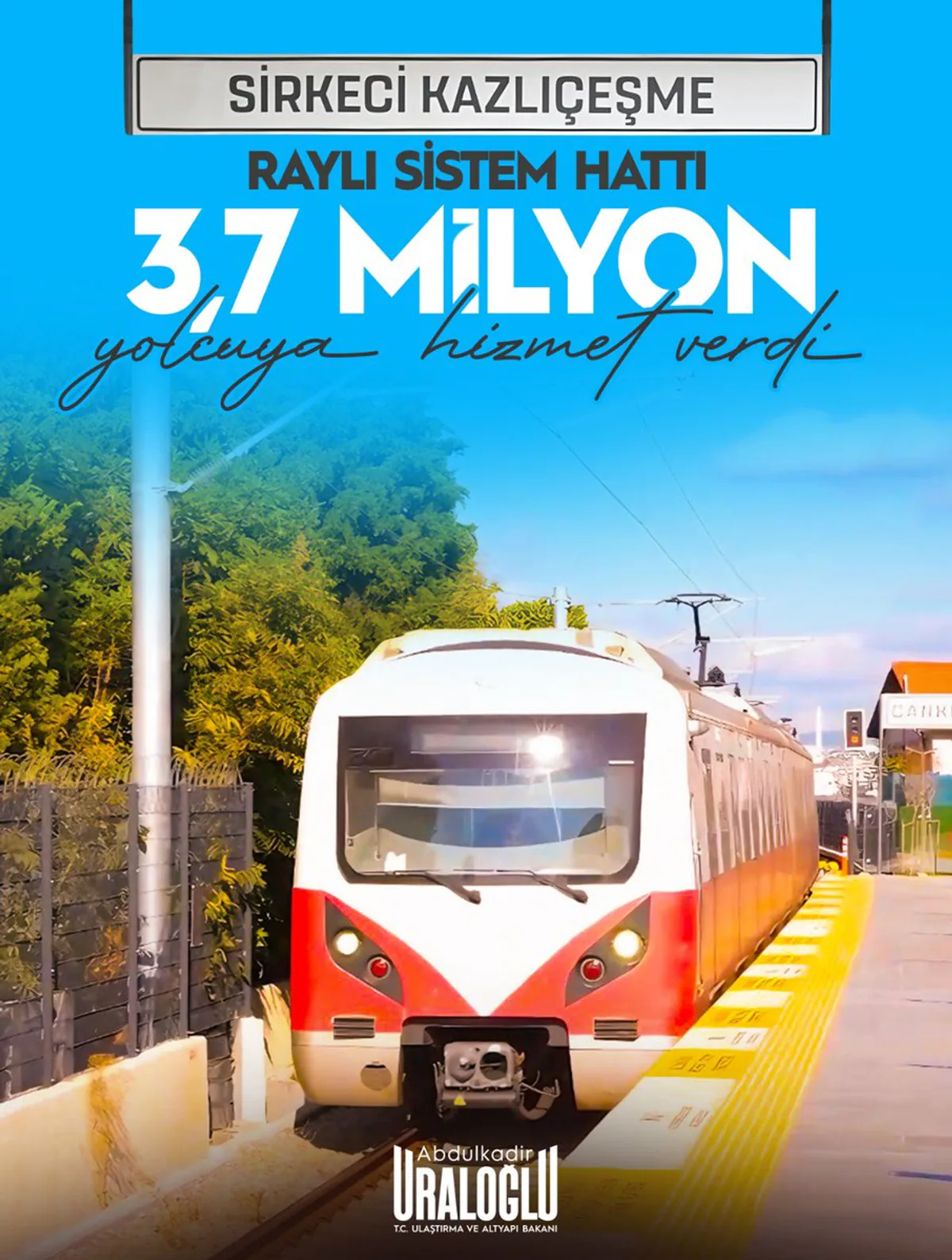 İstanbul'un Ulaşım Ağına Yeni Bir Sayfa: Sirkeci-Kazlıçeşme Hattı Üç Milyonun Ötesine Ulaştı İstanbul'un Ulaşım Ağına Yeni Bir Sayfa: Sirkeci-Kazlıçeşme Hattı Üç Milyonun Ötesine Ulaştı