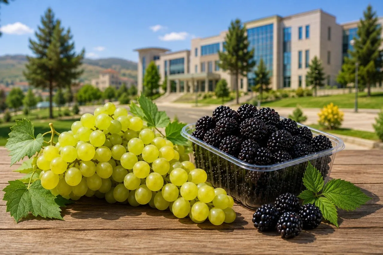 Siirt Üniversitesi'nde Üretilen Üzüm ve Böğürtlen Satışa Sunuldu Siirt Üniversitesi'nde Üretilen Üzüm ve Böğürtlen Satışa Sunuldu