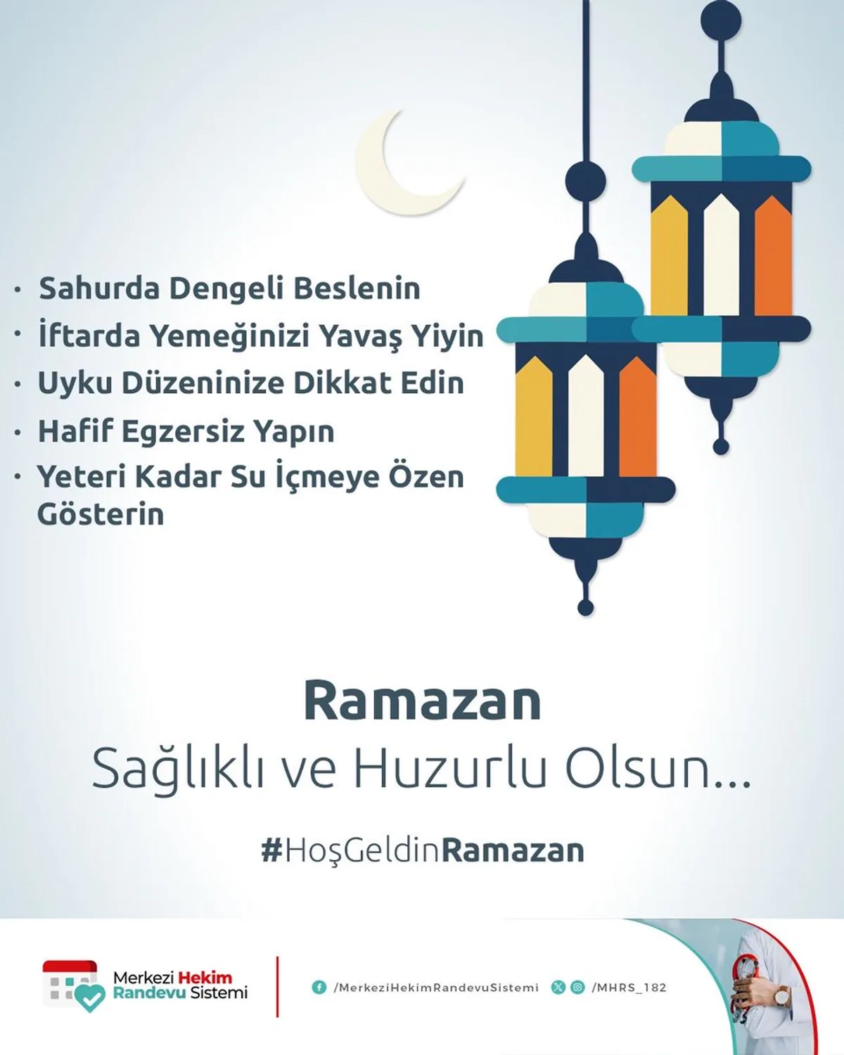 Sağlık Bakanlığı: Sağlıklı ve Huzurlu Bir Ramazan Geçirmek İçin Öneriler Sağlık Bakanlığı: Sağlıklı ve Huzurlu Bir Ramazan Geçirmek İçin Öneriler