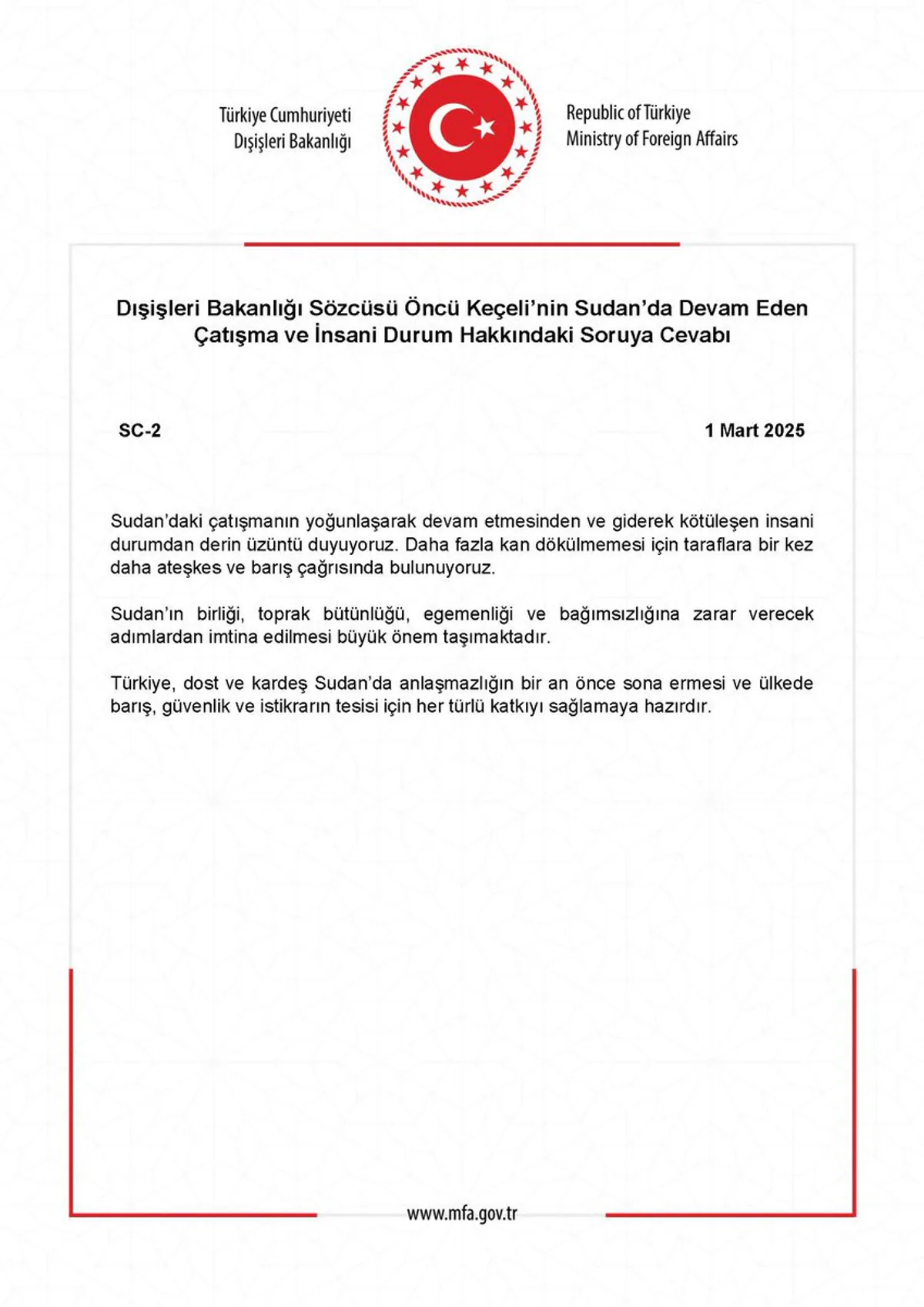 Sudan'da Devam Eden Çatışmalar ve İnsani Durum Sudan'da Devam Eden Çatışmalar ve İnsani Durum