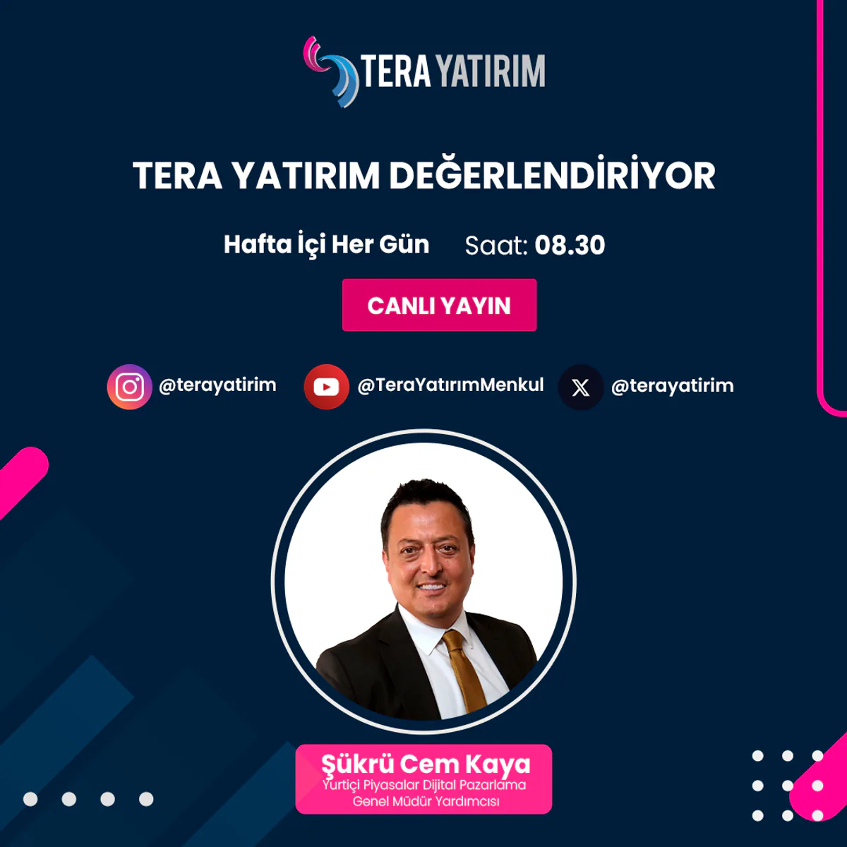 Tera Yatırım Değerlendirmesi Canlı Yayına Başladı Tera Yatırım Değerlendirmesi Canlı Yayına Başladı