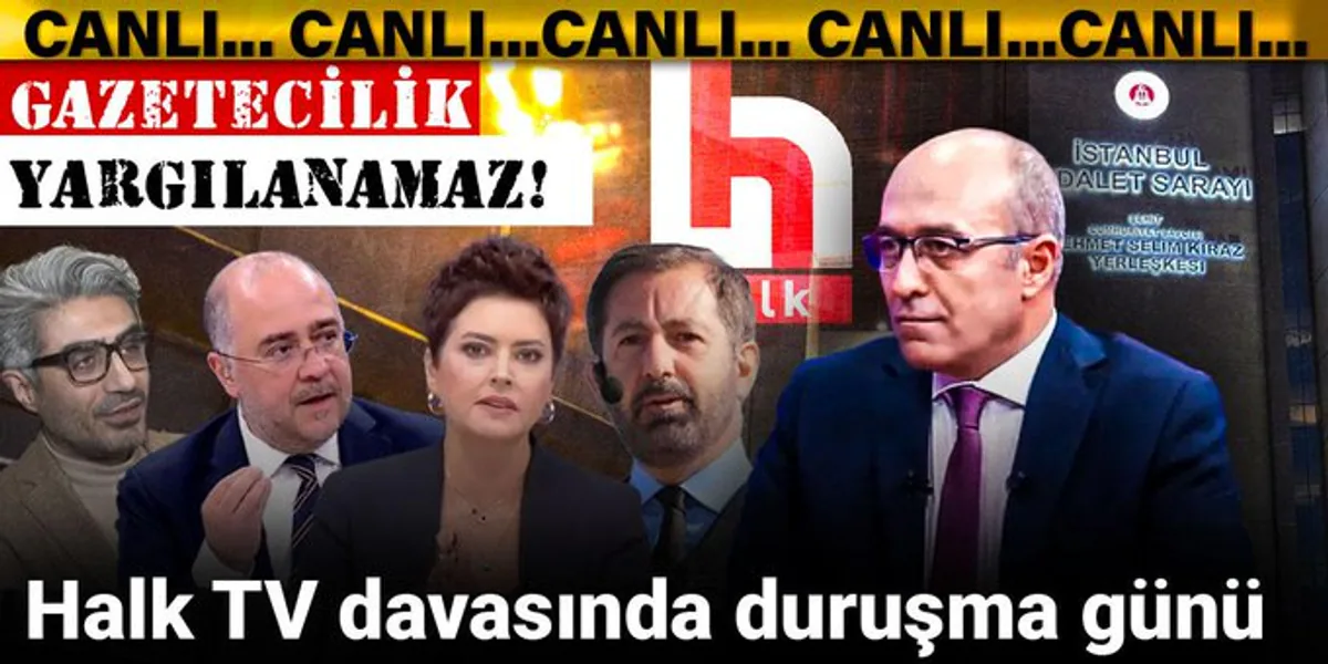Halk TV'li 5 Gazetecinin Yargılanması Başladı Halk TV'li 5 Gazetecinin Yargılanması Başladı