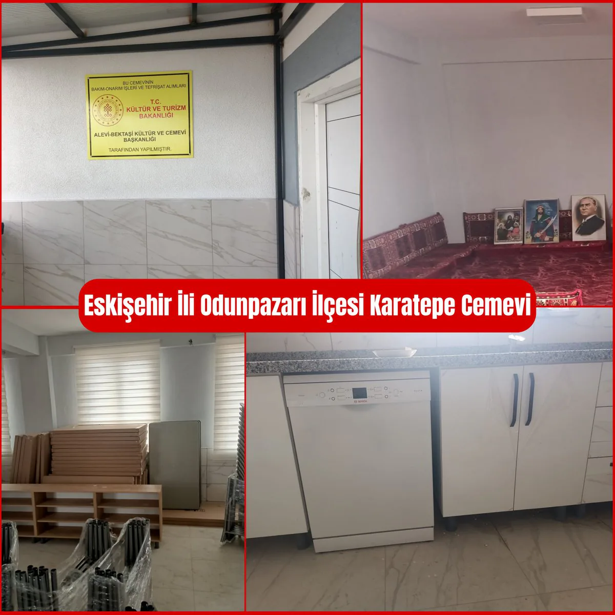 Karatepe Cemevi Onarımı Tamamlandı Karatepe Cemevi Onarımı Tamamlandı