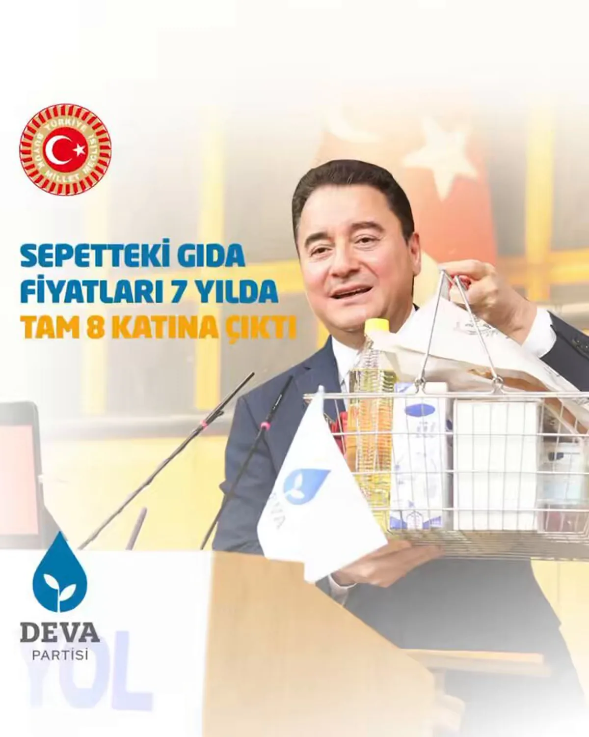 Deva Partisi Genel Başkanı Ali Babacan: Ramazan Sepeti Fiyatlarında 7 Yılda 8 Kat Artış Yaşandı Deva Partisi Genel Başkanı Ali Babacan: Ramazan Sepeti Fiyatlarında 7 Yılda 8 Kat Artış Yaşandı