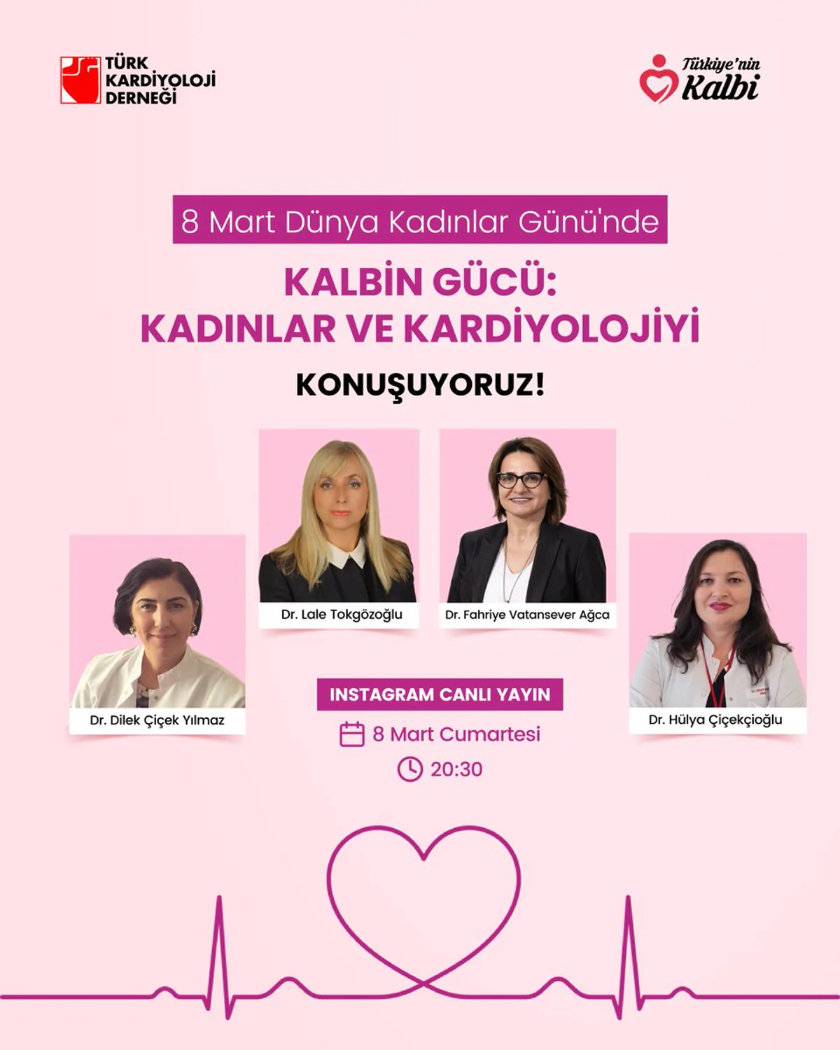 Türk Kardiyoloji Derneği, 8 Mart'ta 'Kalbin Gücü: Kadınlar ve Kardiyoloji' Konulu Etkinlik Düzenliyor Türk Kardiyoloji Derneği, 8 Mart'ta 'Kalbin Gücü: Kadınlar ve Kardiyoloji' Konulu Etkinlik Düzenliyor