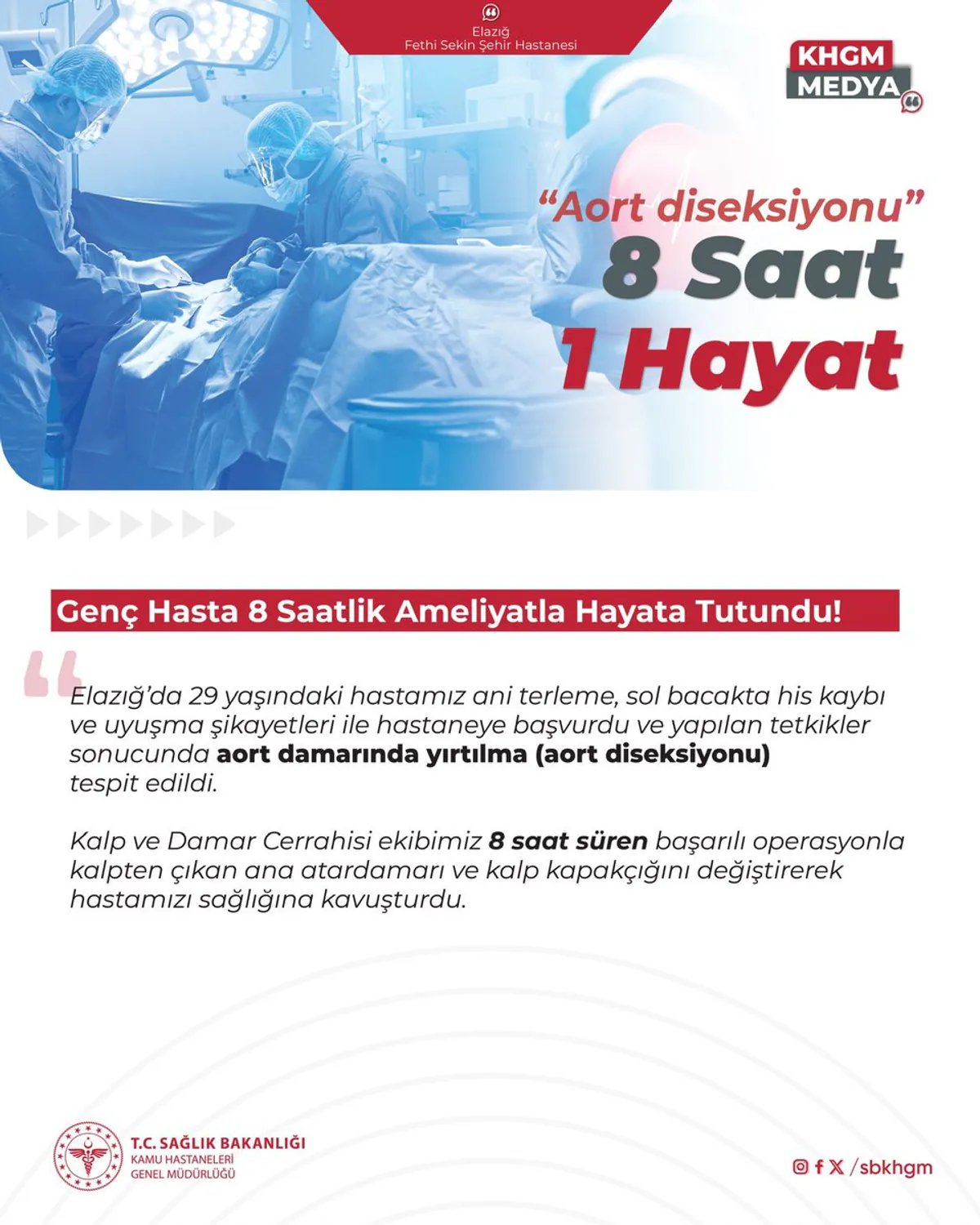 Genç Hasta, 8 Saatlik Ameliyatla Hayata Tutundu Genç Hasta, 8 Saatlik Ameliyatla Hayata Tutundu