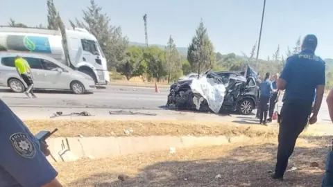 Kahramanmaraş'ta tanker arkadan çarpan sürücü hayatını kaybetti