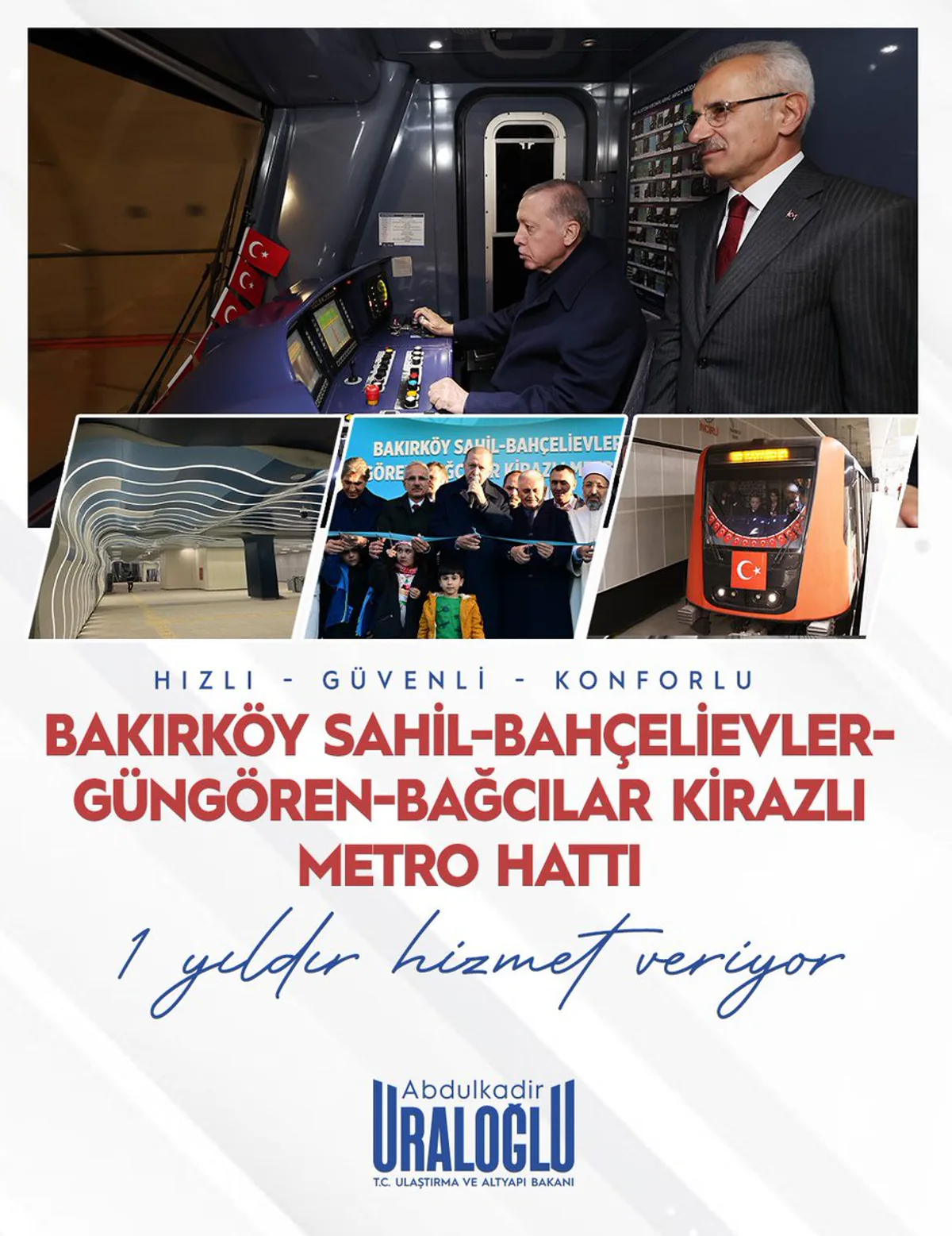 Ulaştırma ve Altyapı Bakanı Abdulkadir URALOĞLU: İstanbul'un Ulaşım Altyapısını Güçlendiriyoruz Ulaştırma ve Altyapı Bakanı Abdulkadir URALOĞLU: İstanbul'un Ulaşım Altyapısını Güçlendiriyoruz