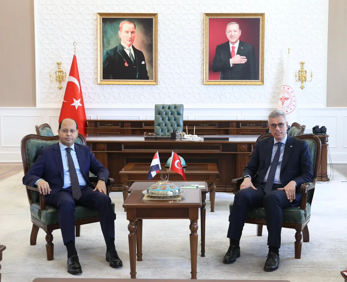 Sağlık Bakanı Memişoğlu, Mısır'ın Ankara Büyükelçisini Ağırladı Sağlık Bakanı Memişoğlu, Mısır'ın Ankara Büyükelçisini Ağırladı