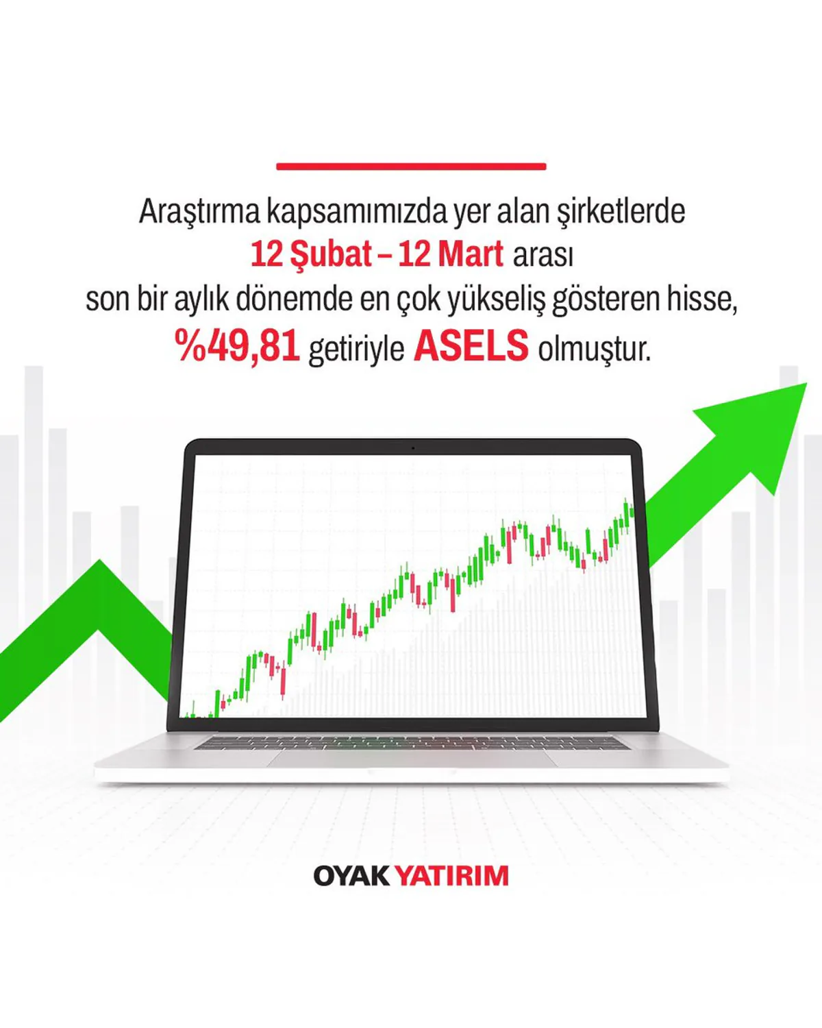 Oyak Yatırım'da En Fazla Yükselen Hisse: ASELS %49,81 Getiri ile Öne Çıkıyor Oyak Yatırım'da En Fazla Yükselen Hisse: ASELS %49,81 Getiri ile Öne Çıkıyor