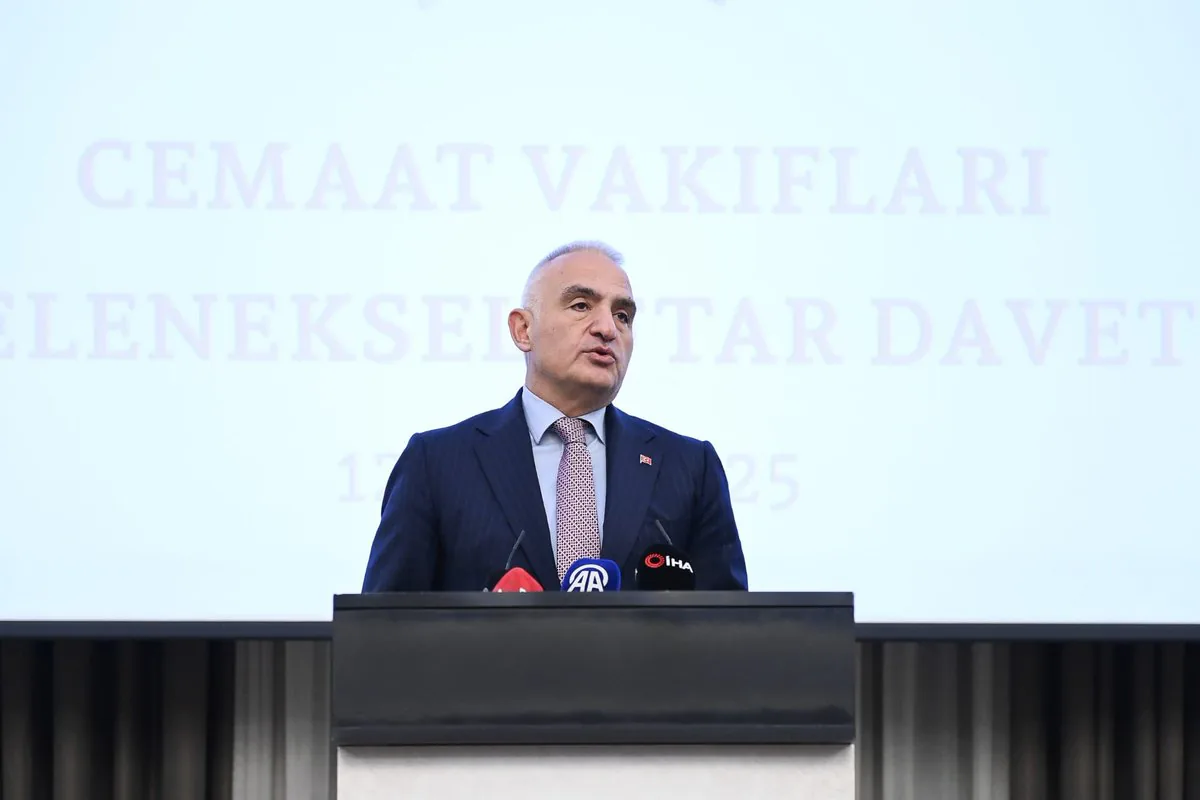 Kültür ve Turizm Bakanı Ersoy, Geleneksel Cemaat Vakıfları İftar Yemeğinde Bir Araya Geldi Kültür ve Turizm Bakanı Ersoy, Geleneksel Cemaat Vakıfları İftar Yemeğinde Bir Araya Geldi