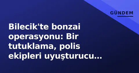 Bilecik'te bonzai operasyonu: Bir tutuklama, polis ekipleri uyuşturucu ağını çökertti