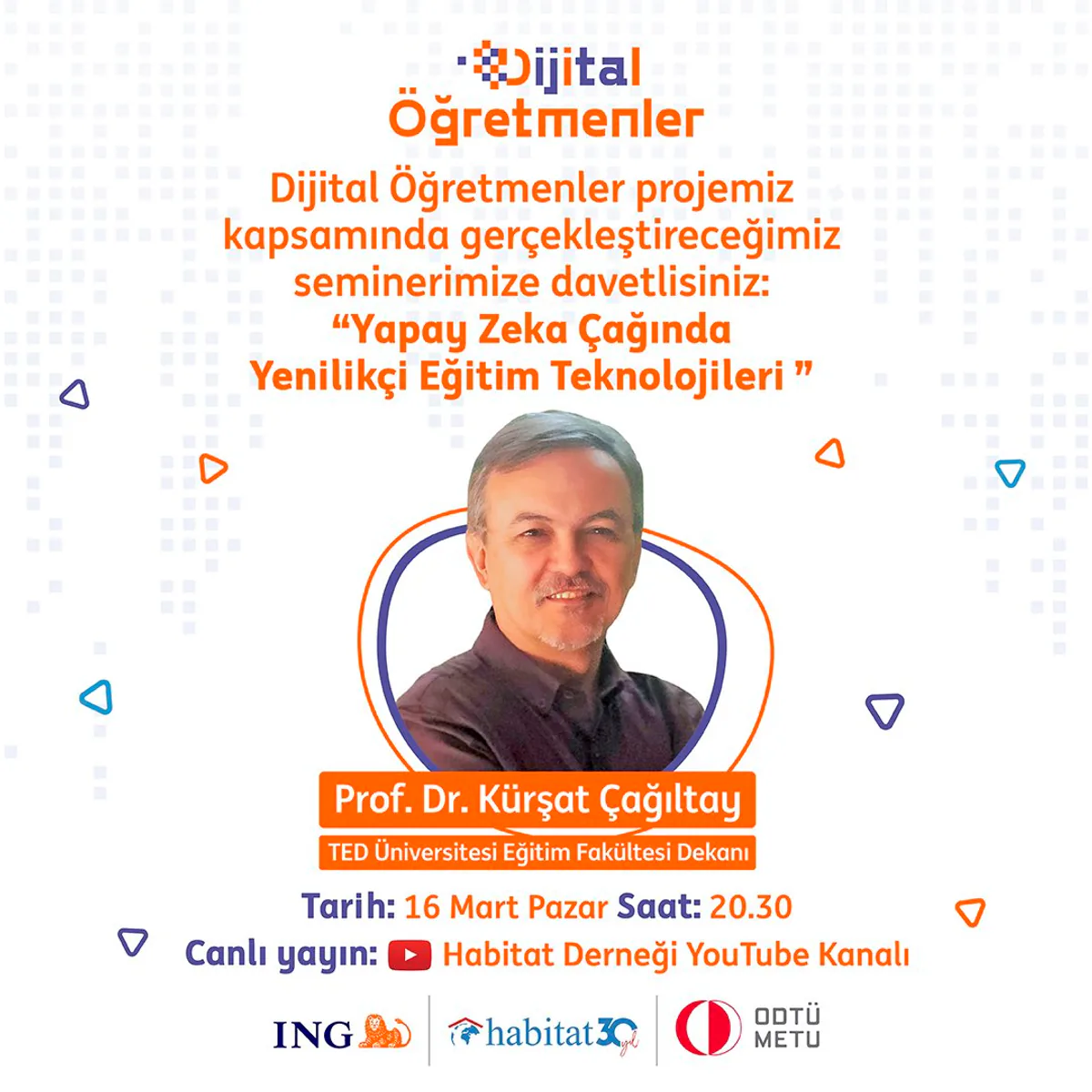 Profesör Çağıltay, Yapay Zeka ve Eğitim Teknolojileri Konusunda Seminer Verecek Profesör Çağıltay, Yapay Zeka ve Eğitim Teknolojileri Konusunda Seminer Verecek