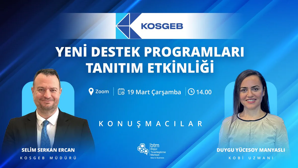 KOSGEB'den KOBİ Destekleri Tanıtım Etkinliği Zoom Platformunda KOSGEB'den KOBİ Destekleri Tanıtım Etkinliği Zoom Platformunda