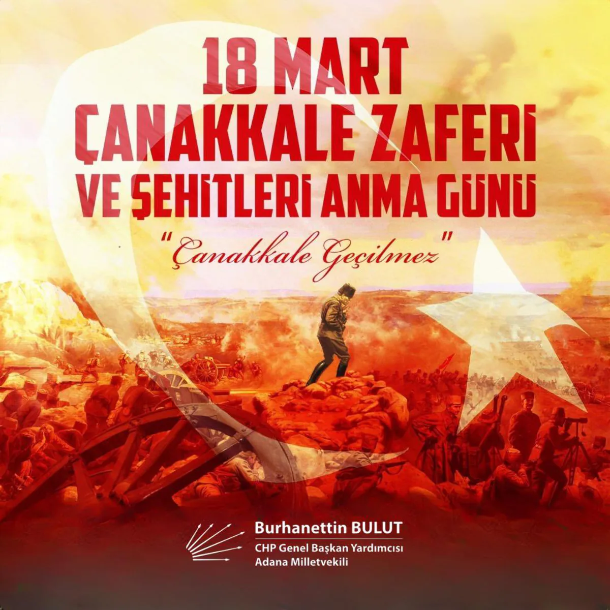 CHP'li Bulut, Çanakkale Zaferi'nin 110. Yıl Dönümünde Açıklama Yapıldı CHP'li Bulut, Çanakkale Zaferi'nin 110. Yıl Dönümünde Açıklama Yapıldı