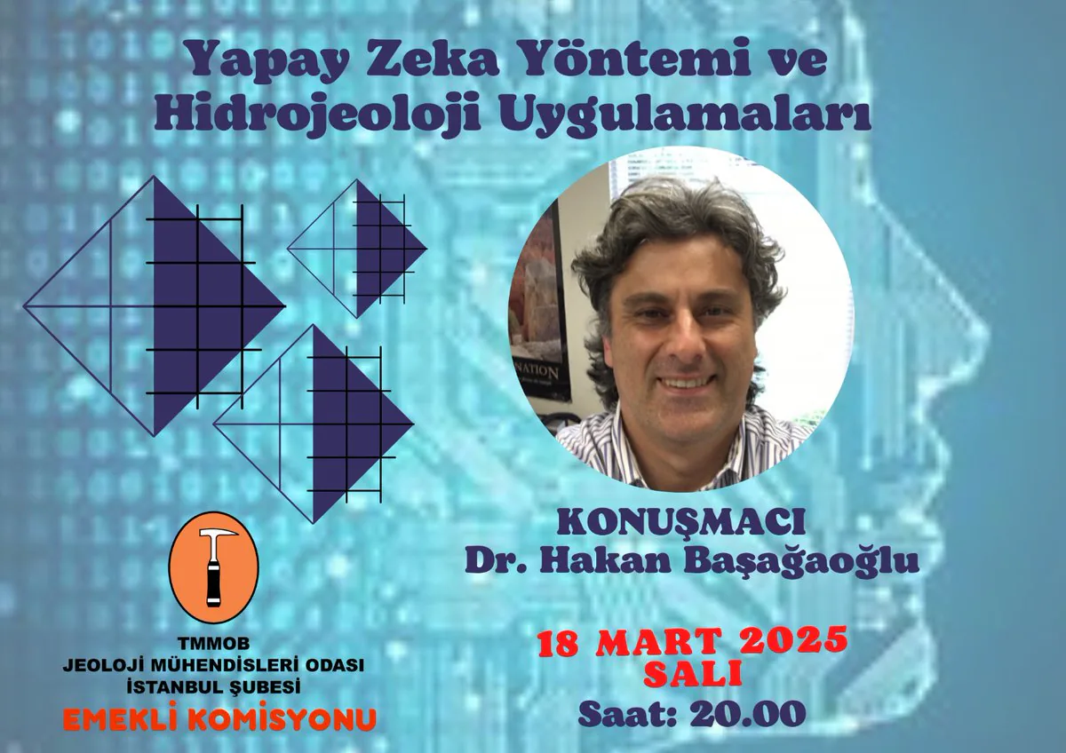 JMO, Jeoloji Mühendisliği Uygulamalarında Yapay Zeka Kullanımını Çevrimiçi Söyleşide Ele Alıyor JMO, Jeoloji Mühendisliği Uygulamalarında Yapay Zeka Kullanımını Çevrimiçi Söyleşide Ele Alıyor