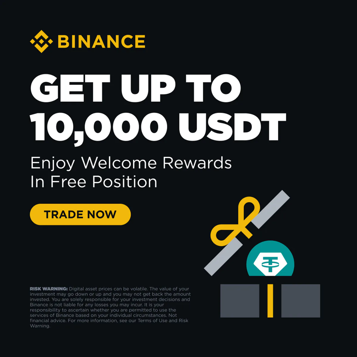 Binance, Yeni Kullanıcılarına 10.000 USDT Değerinde Ücretsiz Pozisyon İmkanı Sunuyor Binance, Yeni Kullanıcılarına 10.000 USDT Değerinde Ücretsiz Pozisyon İmkanı Sunuyor